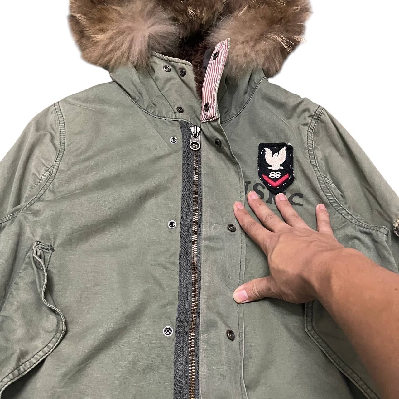 Vintage Vintage USMC Military Fur Parka Jacket Size US S / EU 44-46 / 1 - 8 Thumbnail
