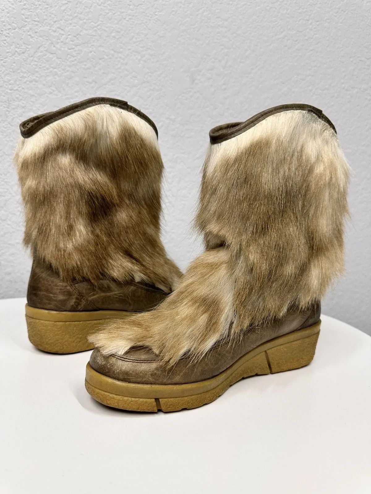 A.S.98 Vintage IfSixWasNine Leather Hight Winter Boots Size US 6 / IT 36 - 11 Thumbnail