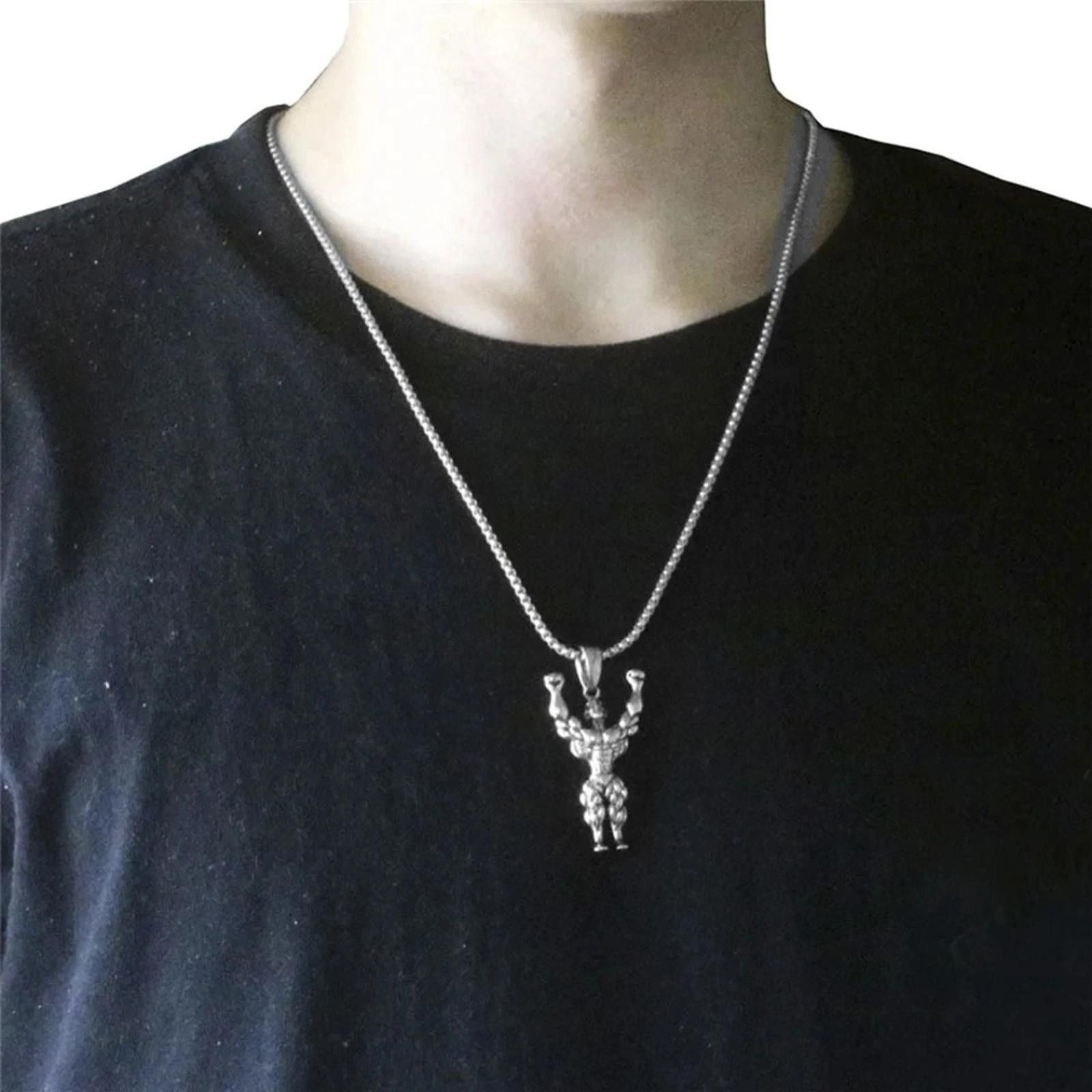 Other Gym Necklace Chain Gold Zinc Jewelry Fitness Body Builder Size ONE SIZE - 6 Thumbnail