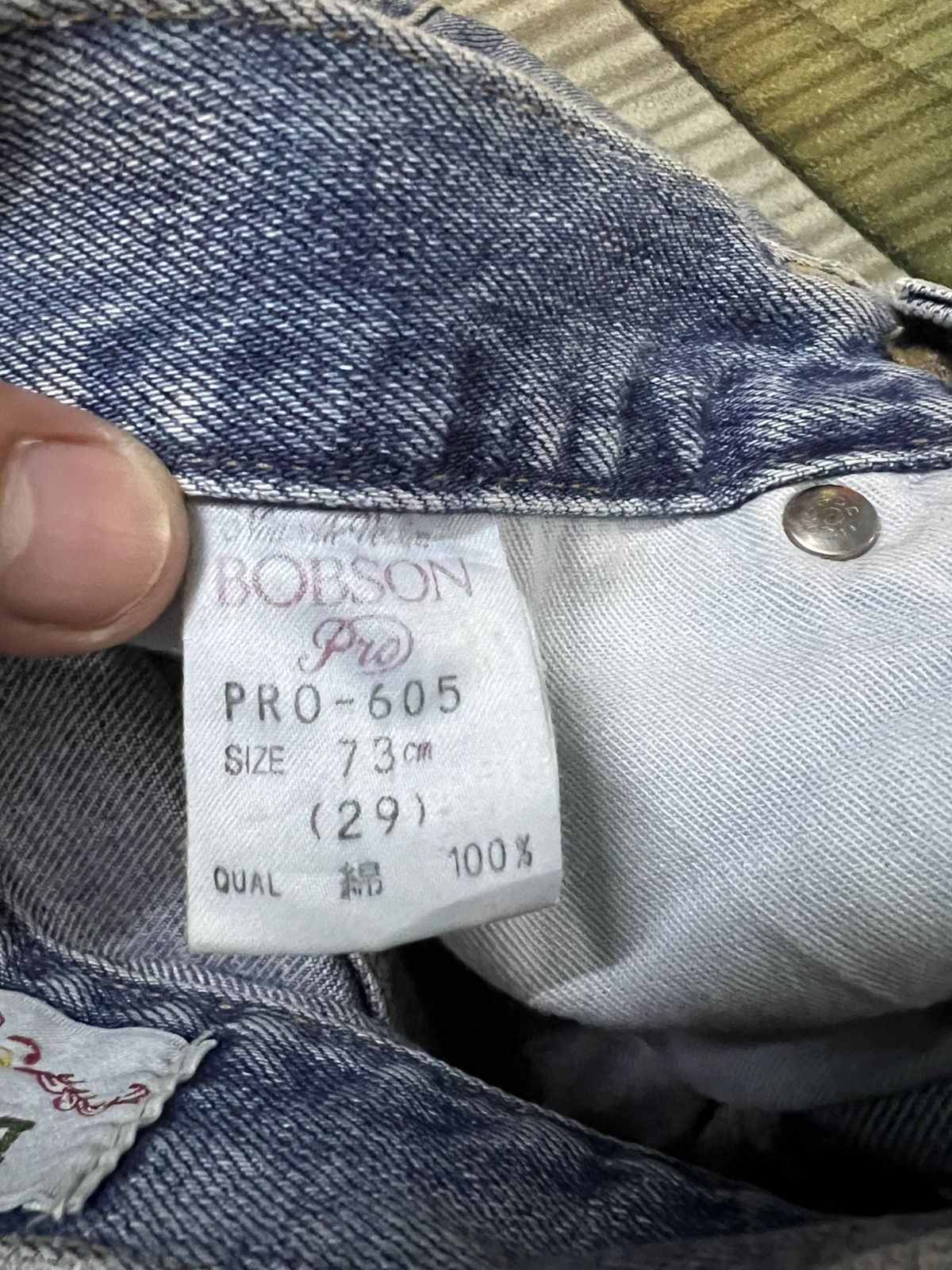 Japanese Brand 💥90’s Vintage Bobson Pro Distress Light Wash Jean Size US 28 / EU 44 - 19 Thumbnail