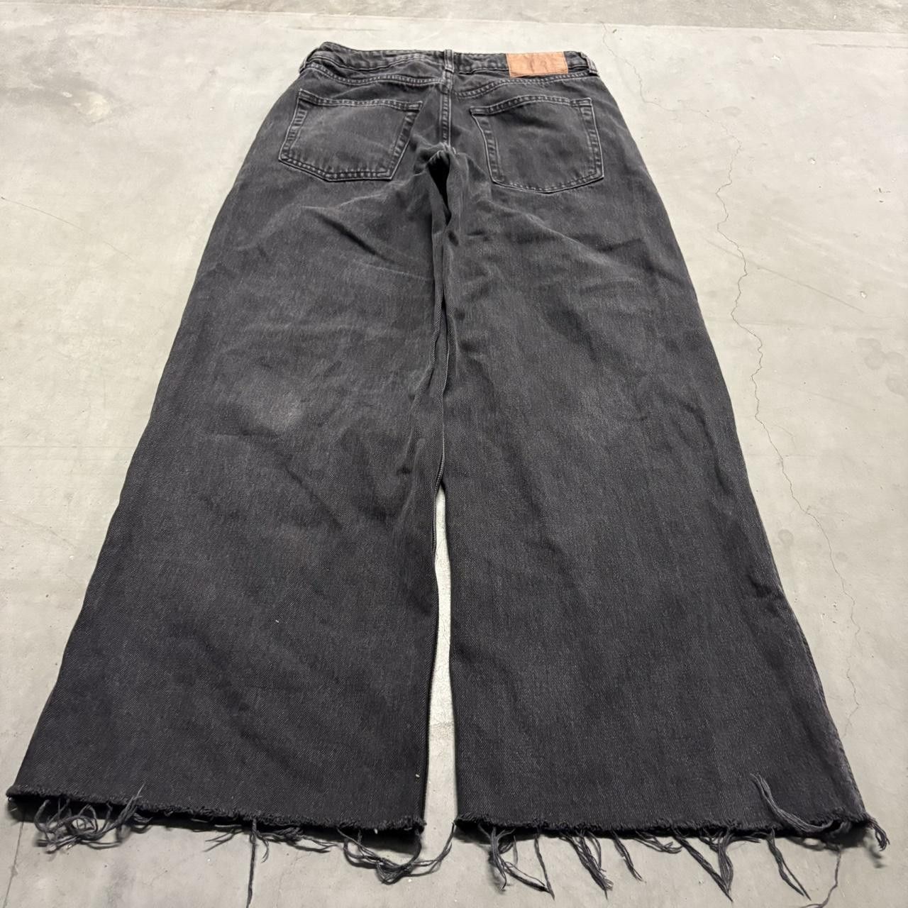 Vintage Crazy Vintage Y2K/2000s Baggy Wideleg Black Streetwear Grunge Denim Jeans! Size US 27 - 4 Thumbnail