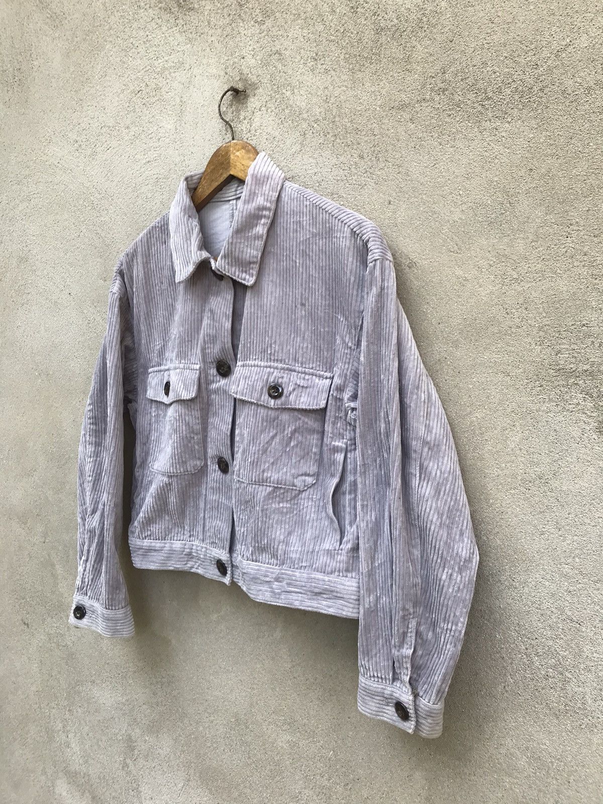 GU × Japanese Brand GU WORKERS CORDUROY CROPPED JACKET Size US S / EU 44-46 / 1 - 2 Thumbnail