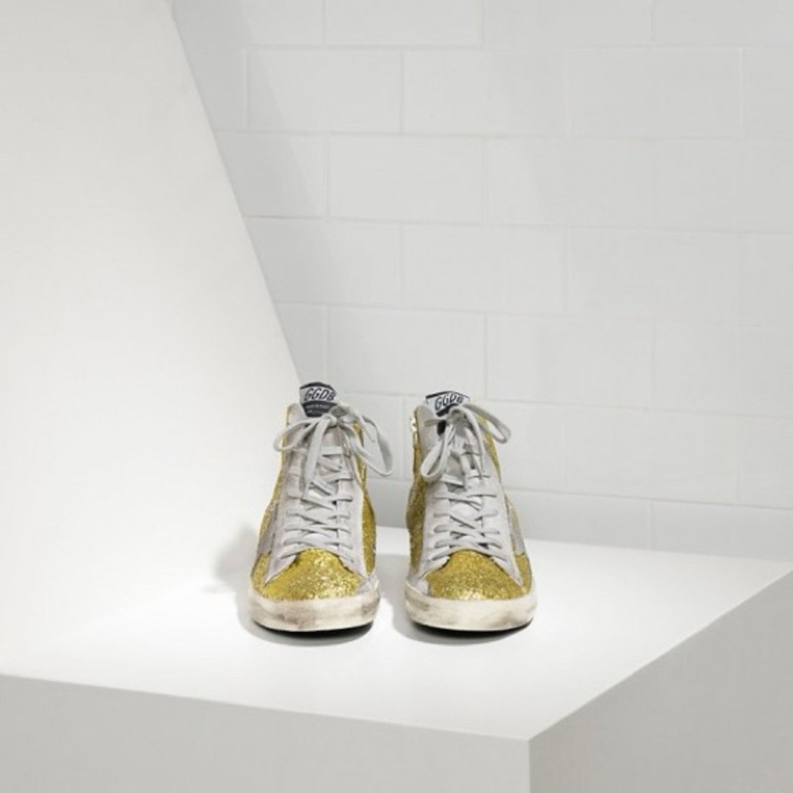 Golden Goose Golden Goose sneakers francy glitter n camoscio lime glitter Size US 5 / IT 35 - 3 Thumbnail