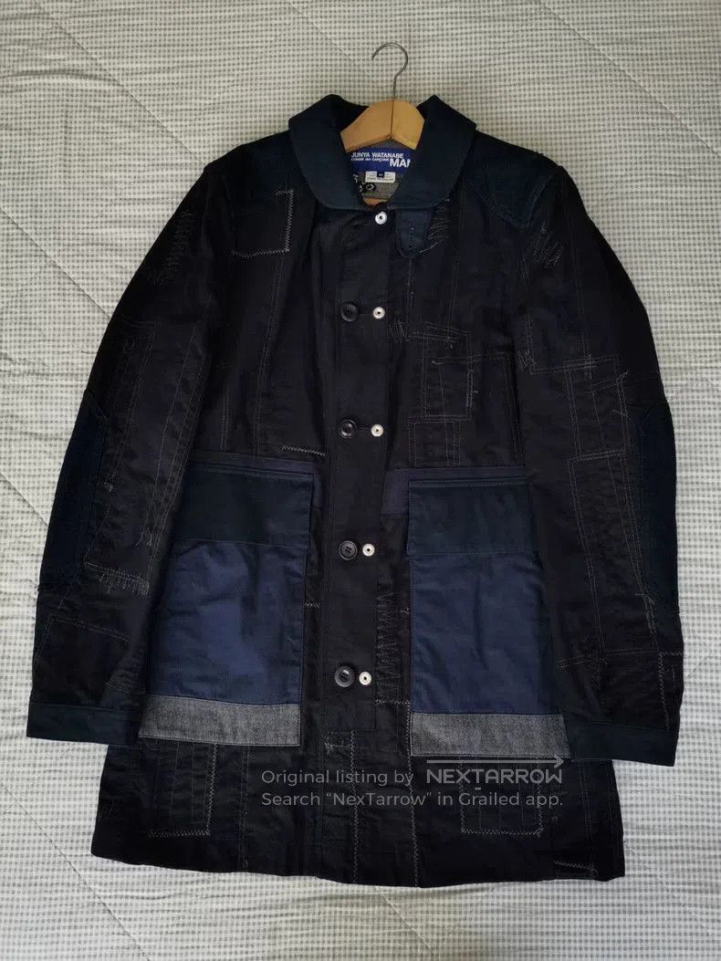 Junya Watanabe Junya Watanabe Boro Patchwork Double Coat. Size US M / EU 48-50 / 2 - 3 Thumbnail