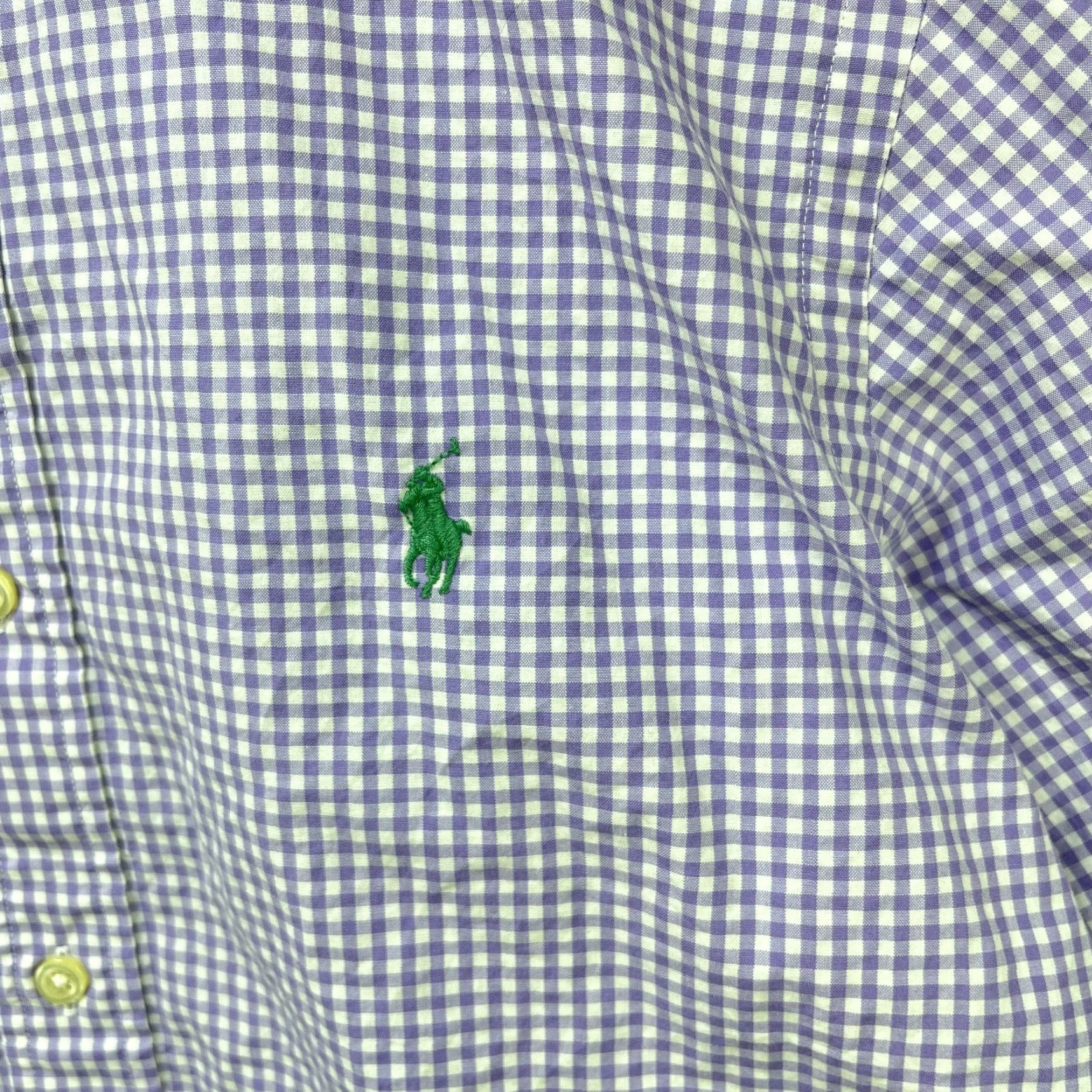 Polo Ralph Lauren VINTAGE Polo Ralph Lauren Shirt Short Sleeve Button-Up Small Purple Mens S Size US S / EU 44-46 / 1 - 4 Thumbnail