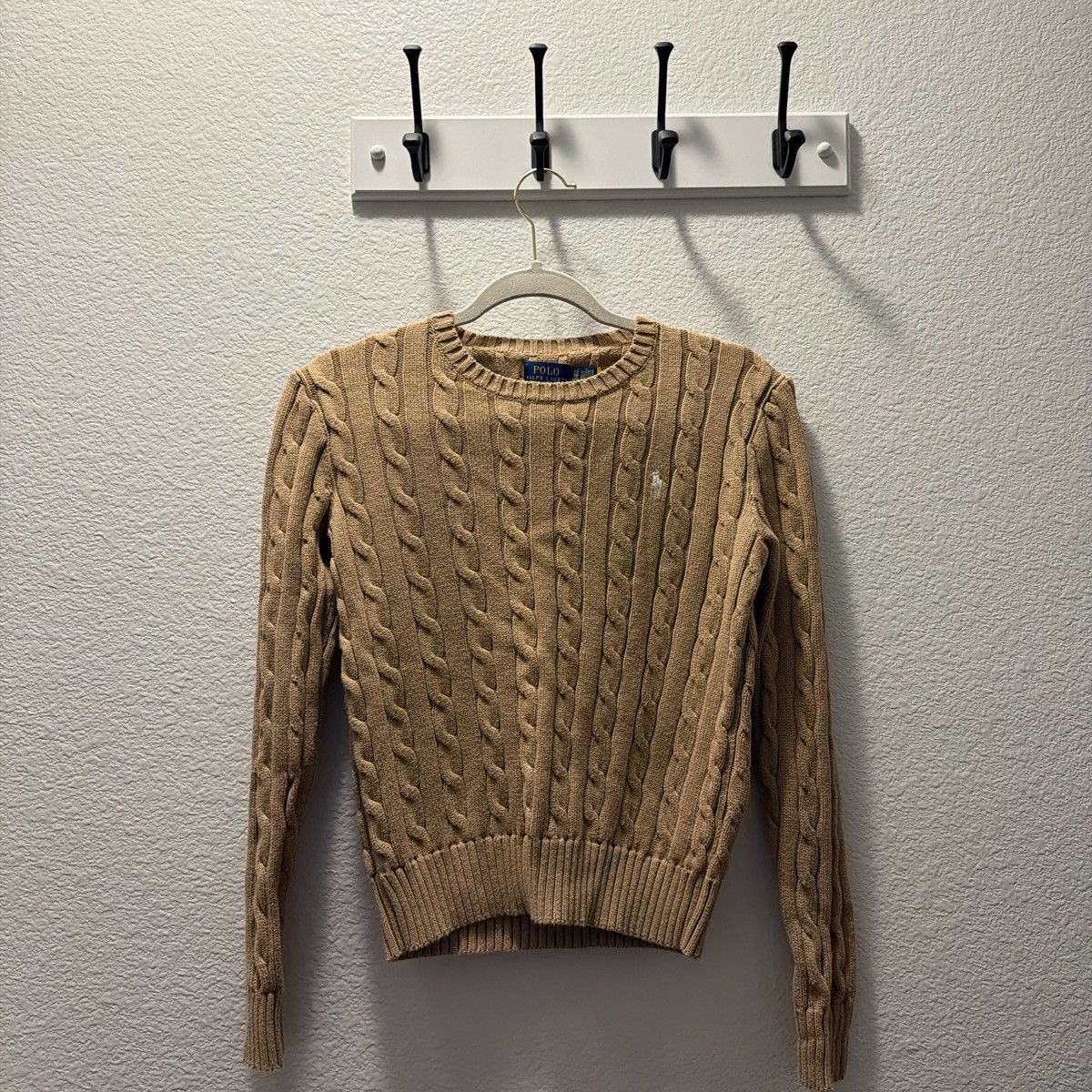Polo Ralph Lauren Cable knit crewneck sweater (long-sleeve) Size XS / US 0-2 / IT 36-38 - 1 Thumbnail