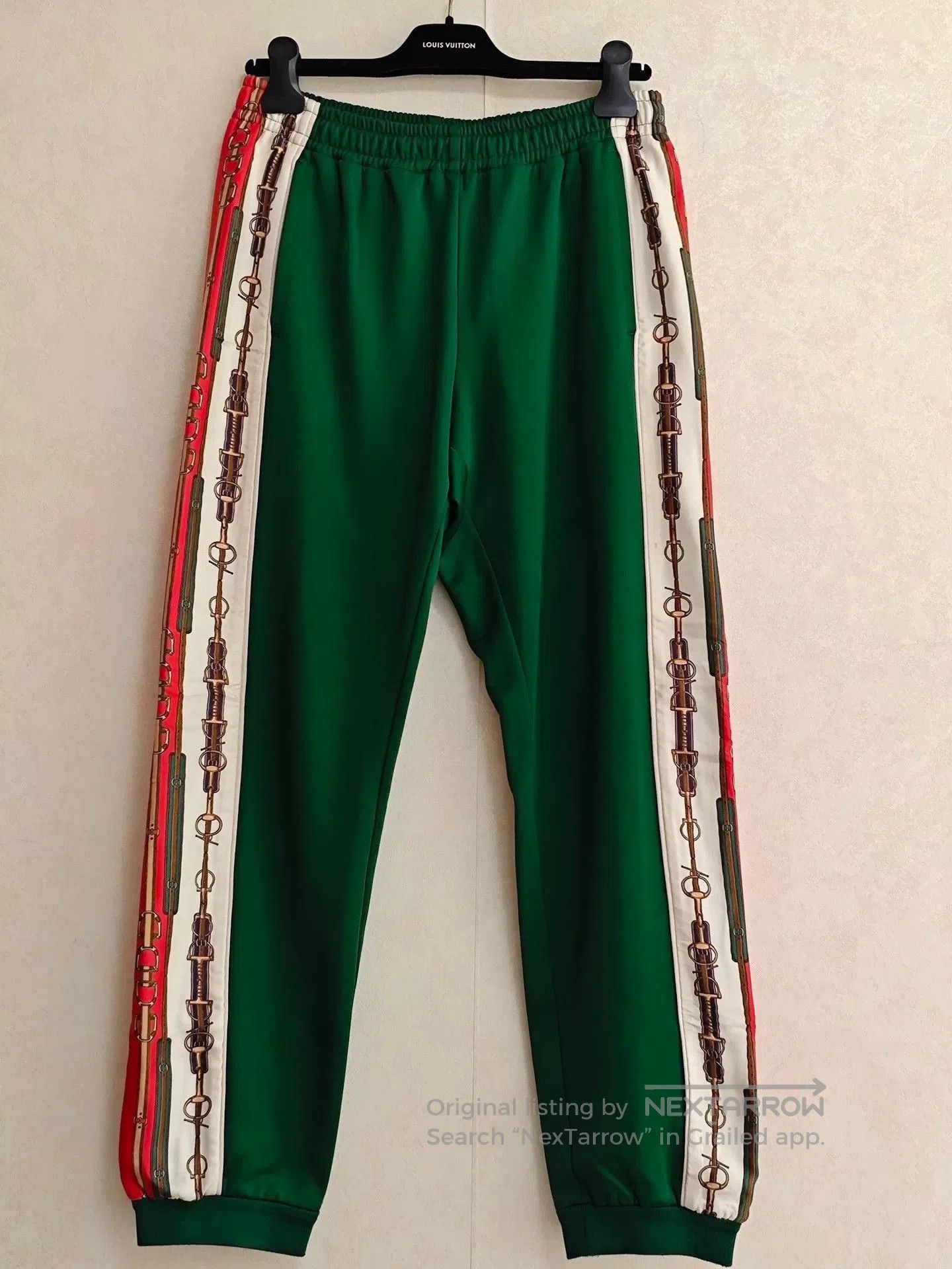 Gucci Gucci Silk Chain Green Paneled Pants. Size US 28 / EU 44 - 1 Thumbnail