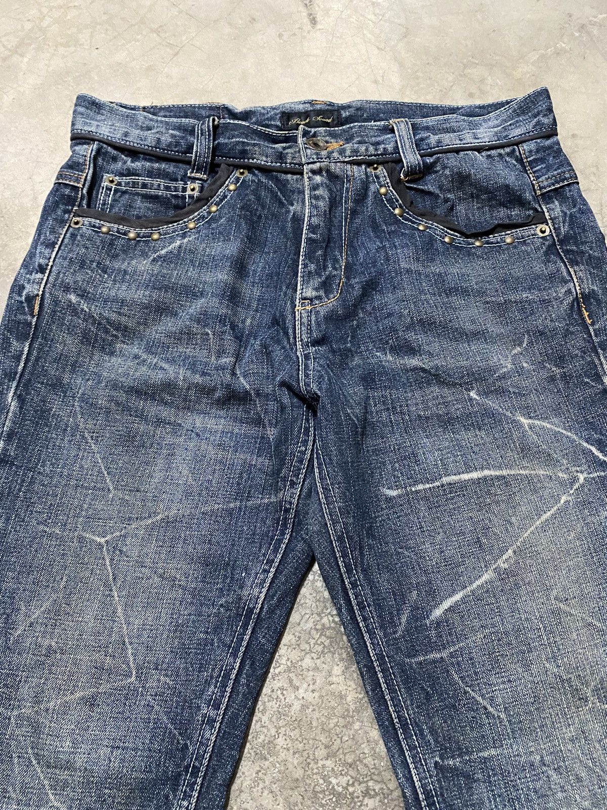 Hysteric Glamour × If Six Was Nine × Tornado Mart Flare Jeans Japanese Beach Sound Lightning Distressed Jeans Size US 31 - 11 Thumbnail