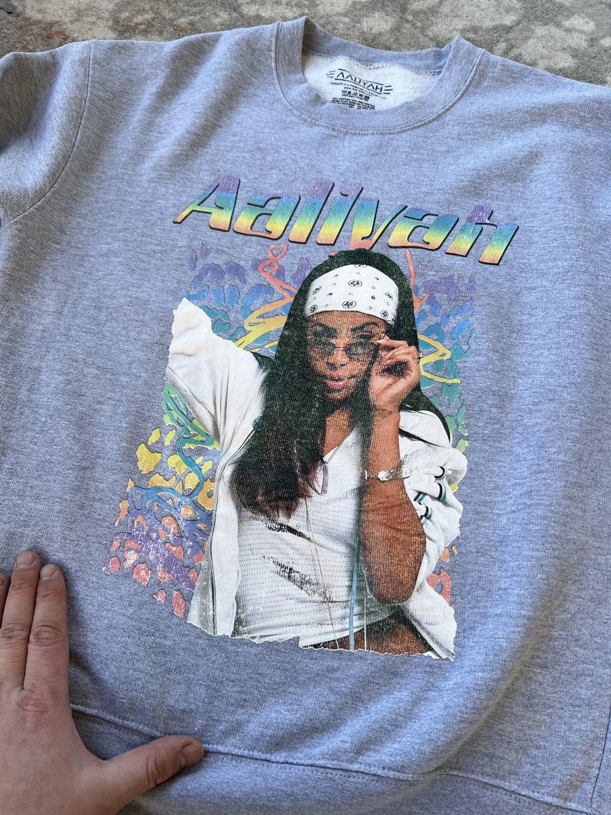 Band Tees × Vintage Vintage Aaliyah Sweatshirt Size US M / EU 48-50 / 2 - 2 Thumbnail