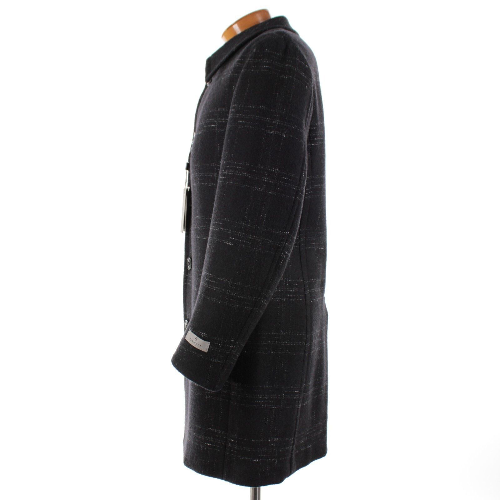 Canali Canali Coat Size XL US In Black Wool Blend Size US XL / EU 56 / 4 - 4 Thumbnail
