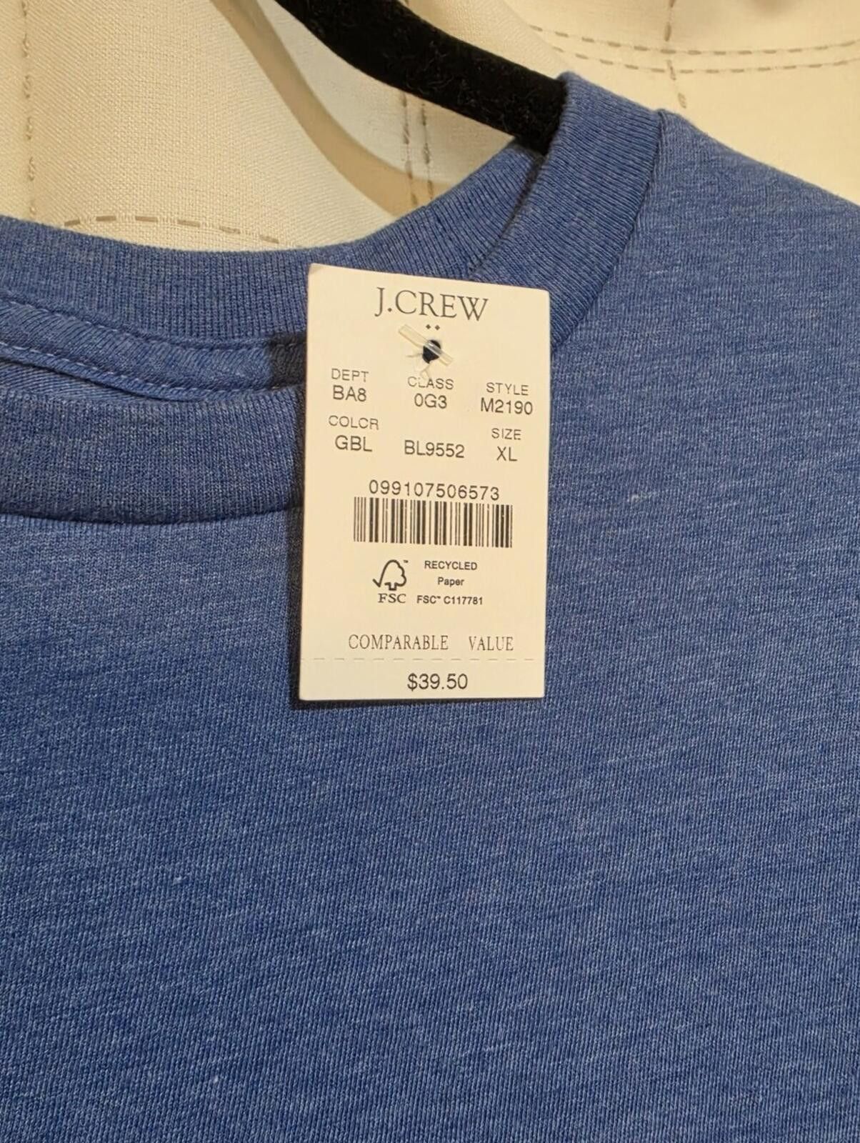 J.Crew J Crew Long-sleeve washed jersey tee Size US XL / EU 56 / 4 - 2 Thumbnail