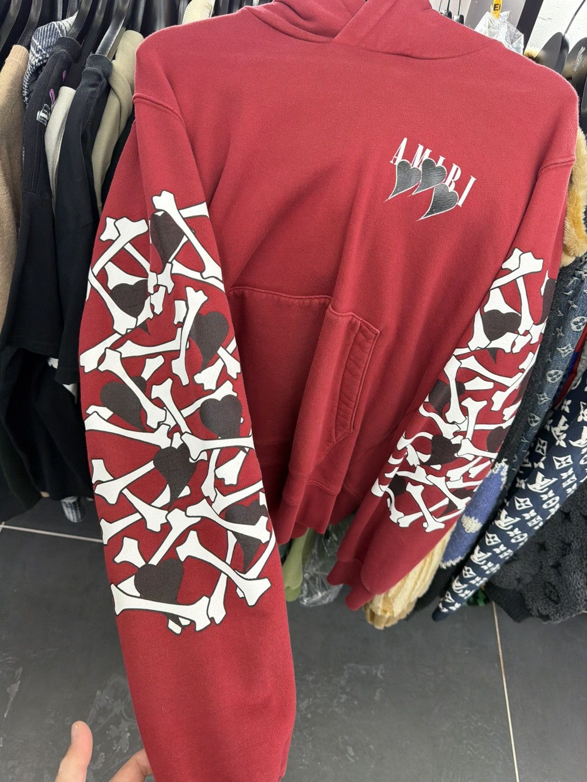 Amiri Amiri hearts and bones hoodie Size US S / EU 44-46 / 1 - 12 Thumbnail