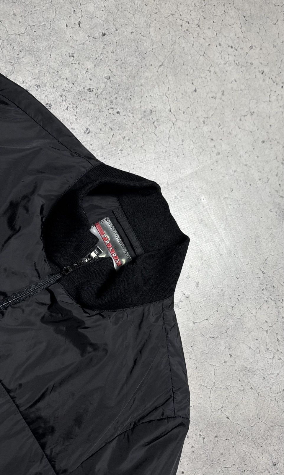 Prada Prada Milano Red Tab Bomber Black Jacket Luxury Nylon Size US M / EU 48-50 / 2 - 6 Thumbnail