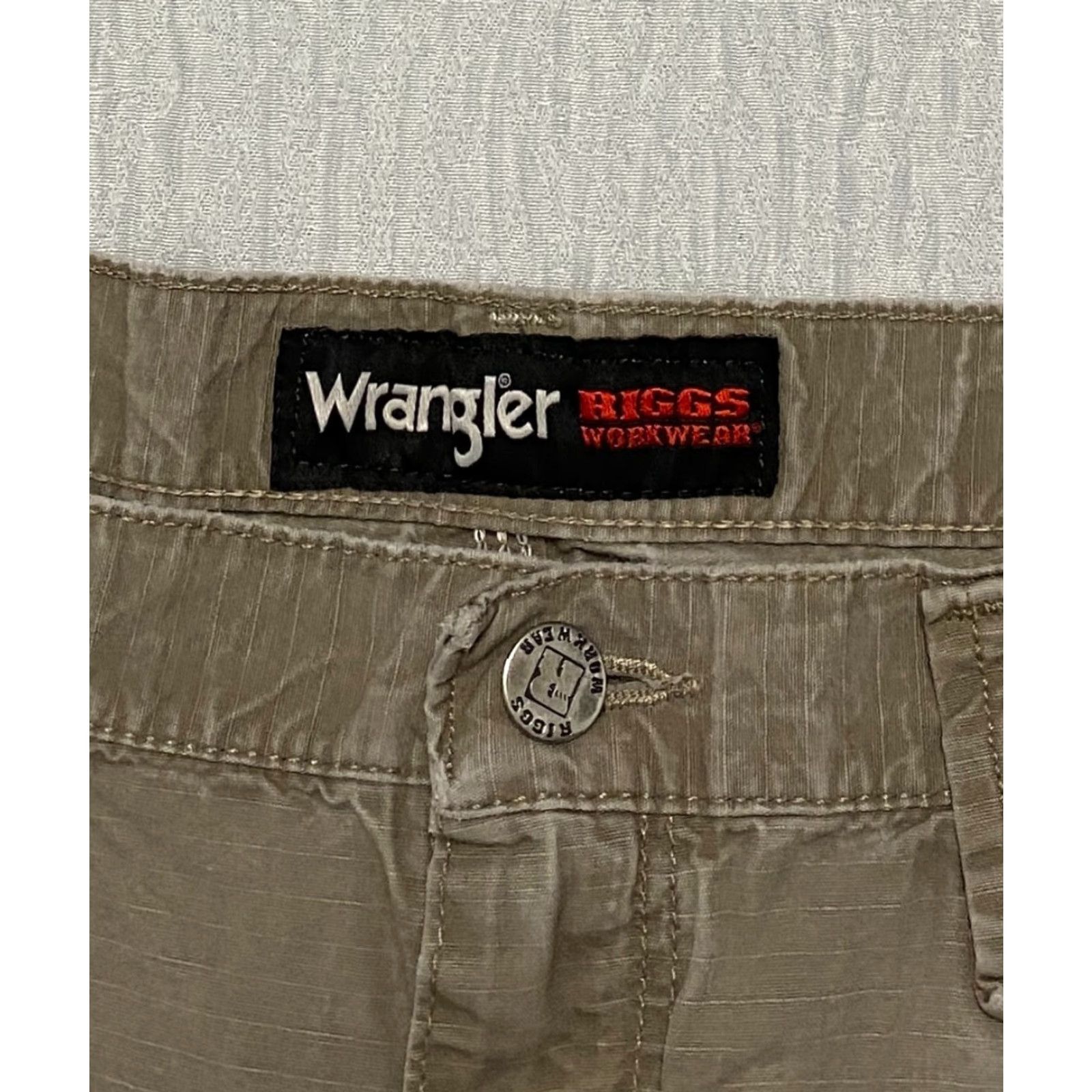 Wrangler VINTAGE Wrangler Riggs Workwear Pants Men's Size 38×34 Beige Ripstop Straight Size US 38 / EU 54 - 4 Thumbnail
