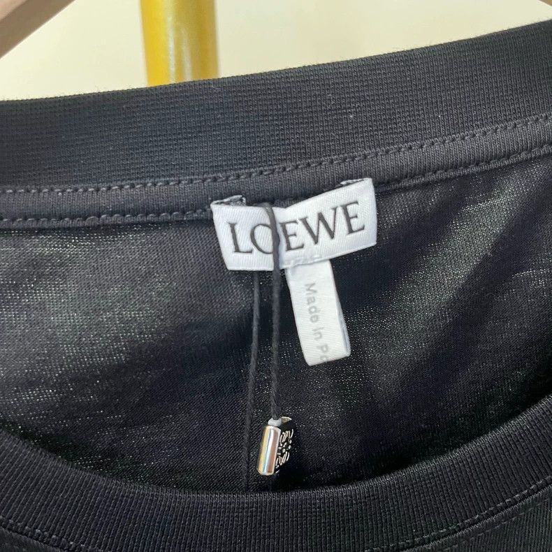 Loewe LOEWE Black Embroidered Logo Short-sleeved T-shirt, Size M Size US M / EU 48-50 / 2 - 6 Thumbnail