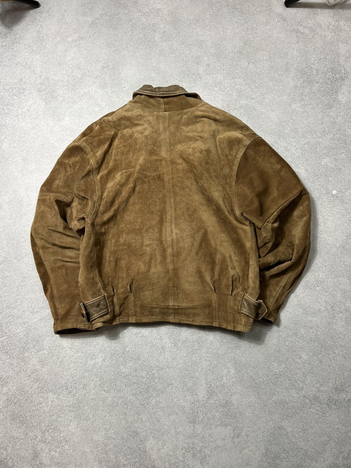 Genuine Leather × Japanese Brand Mega Rare Hype Brown Genuine Leather Jacket Size US M / EU 48-50 / 2 - 4 Thumbnail