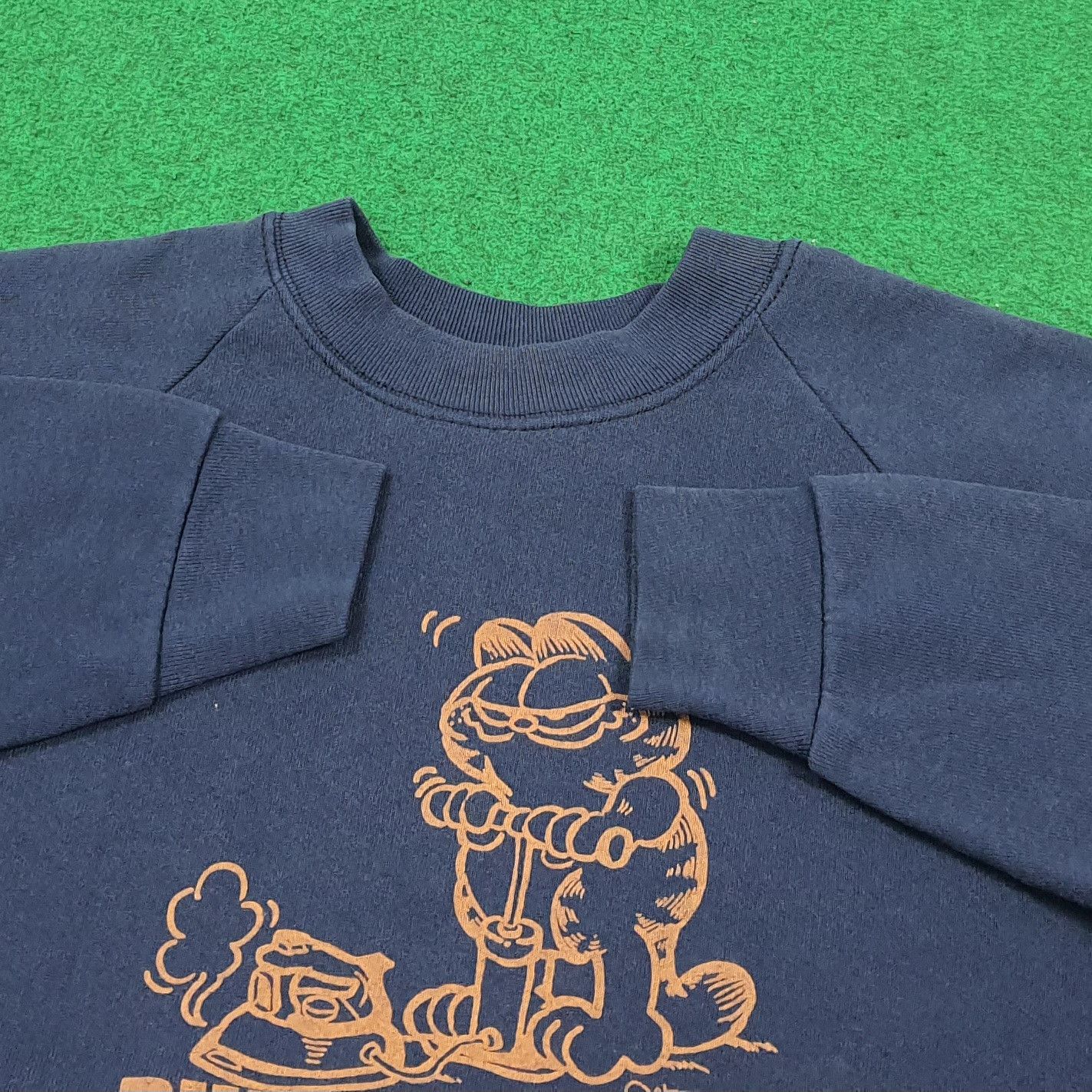 Fruit Of The Loom Vintage 90s Cartoon Garfield Punping Iron Sweatshirt C290N14 Size S / US 4 / IT 40 - 4 Thumbnail