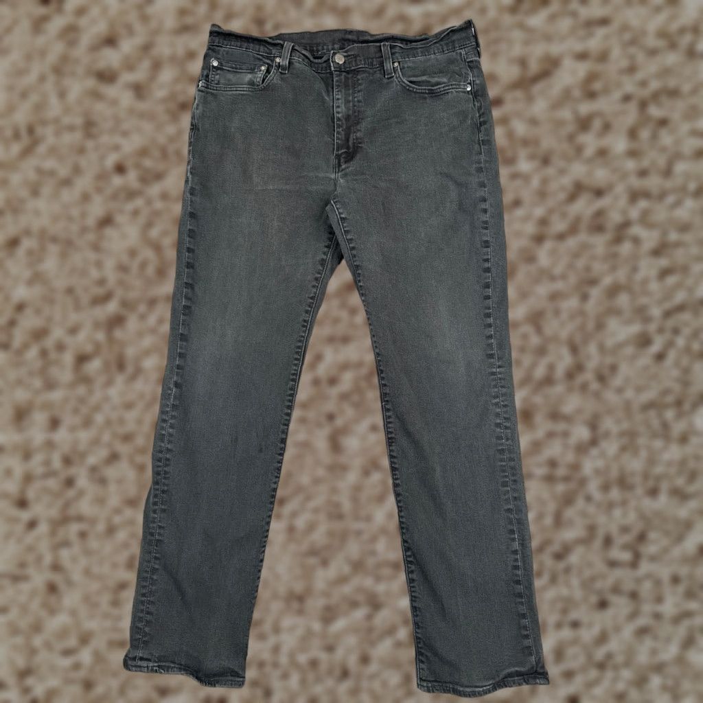 Levi's Levi's 541 Jeans Black Denim 36x34 Button Fly 5-Pocket Cotton Straight Regular Mens Pants Jeans Size US 36 / EU 52 - 1 Thumbnail
