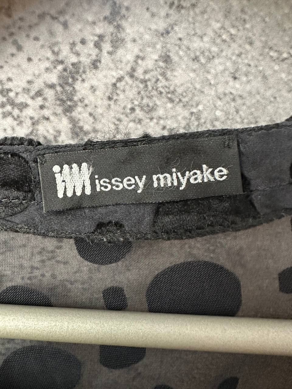 Issey Miyake Issey Miyake Sheer Polka Dot Blouse Vintage Black Japan Size M / US 6-8 / IT 42-44 - 10 Thumbnail