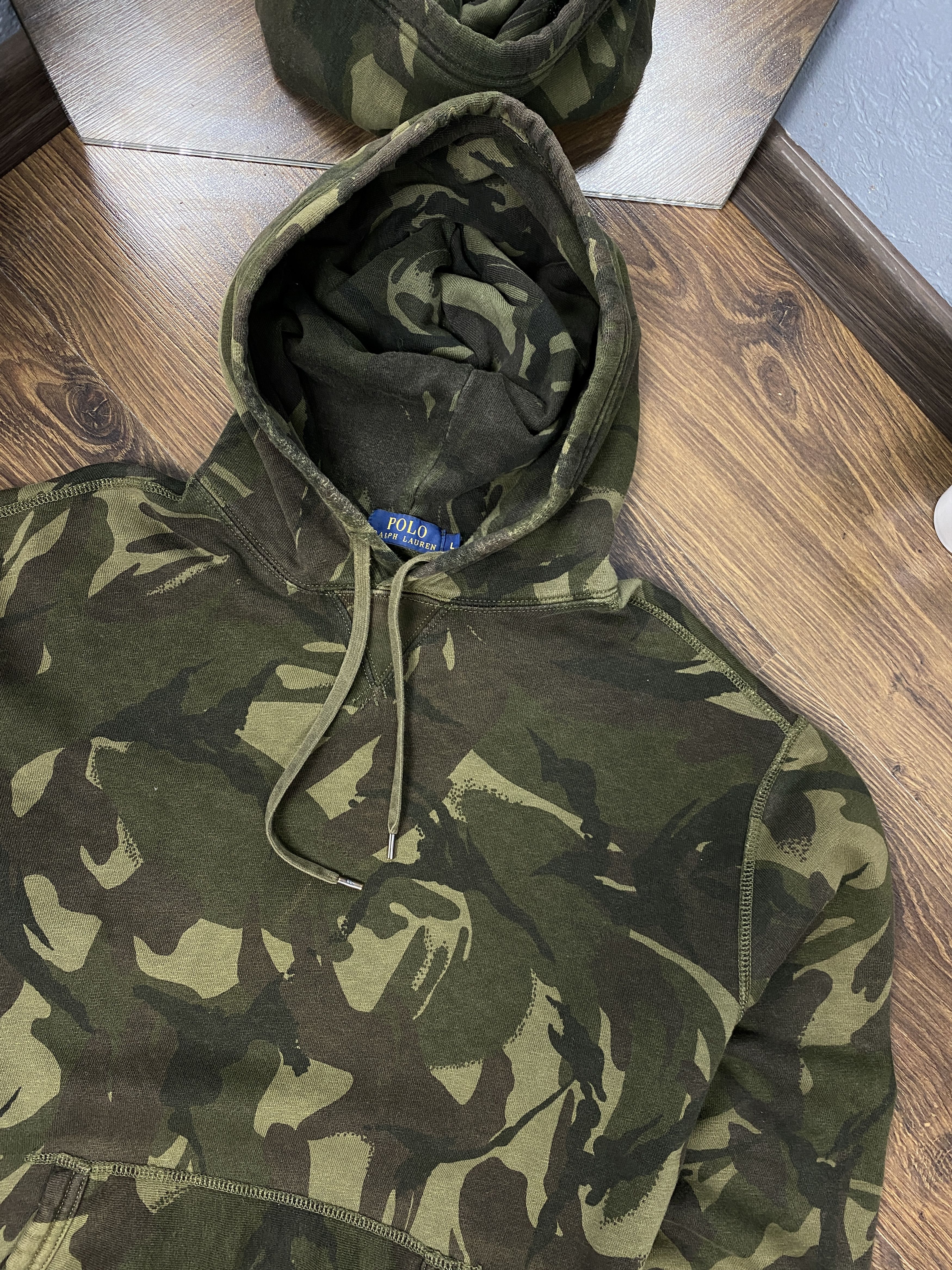 Polo Ralph Lauren Polo Ralph Lauren vintage camo hoodie y2k Size US L / EU 52-54 / 3 - 2 Thumbnail