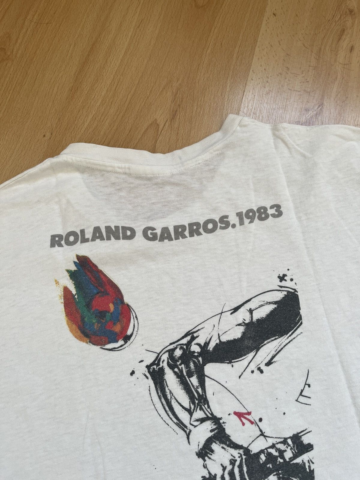 Vintage Roland Garros 1983 vintage tee Size US XL / EU 56 / 4 - 6 Thumbnail