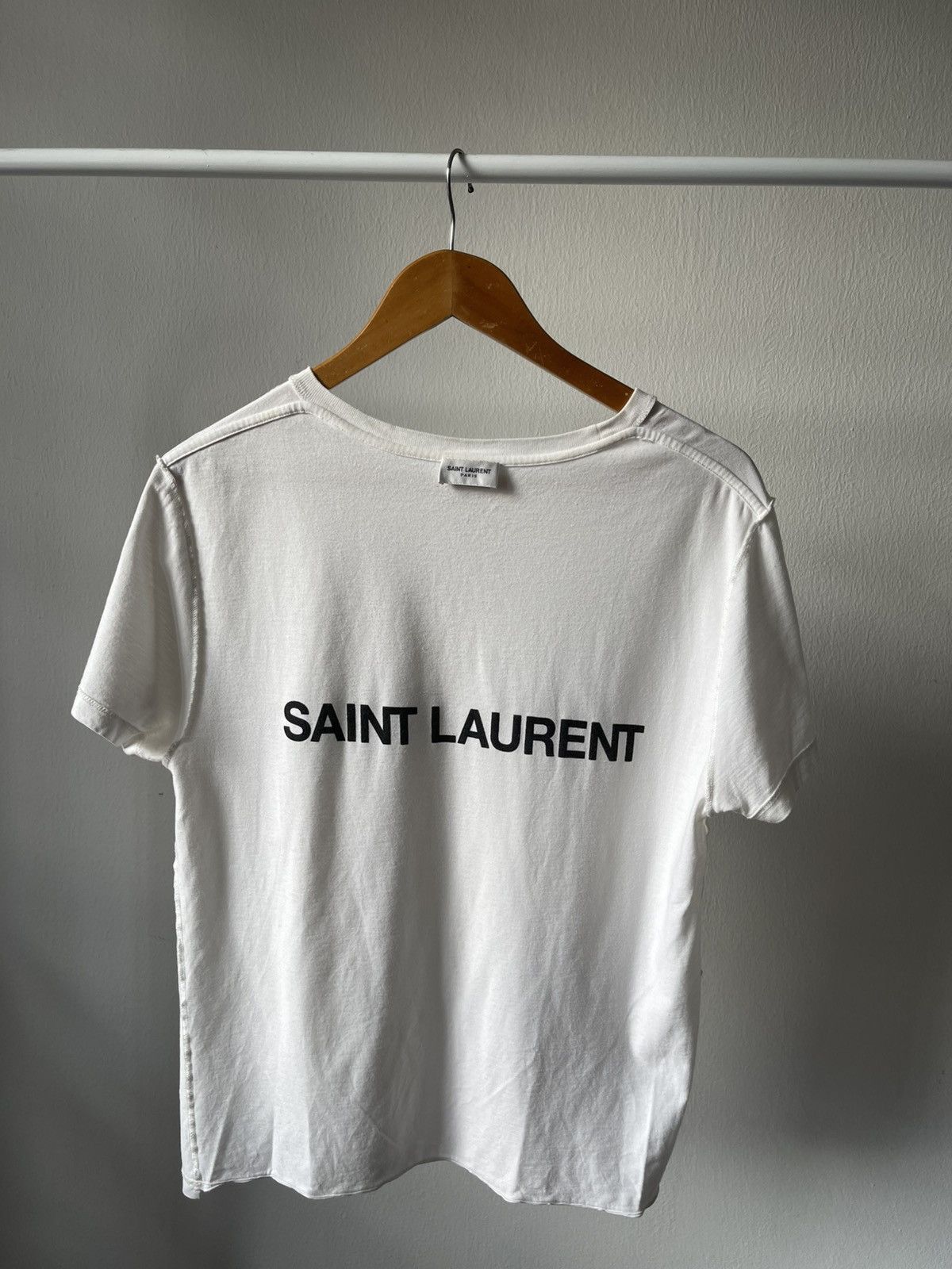 Saint Laurent Paris 2021 Saint Laurent Paris Reverse Tee Size US S / EU 44-46 / 1 - 6 Thumbnail