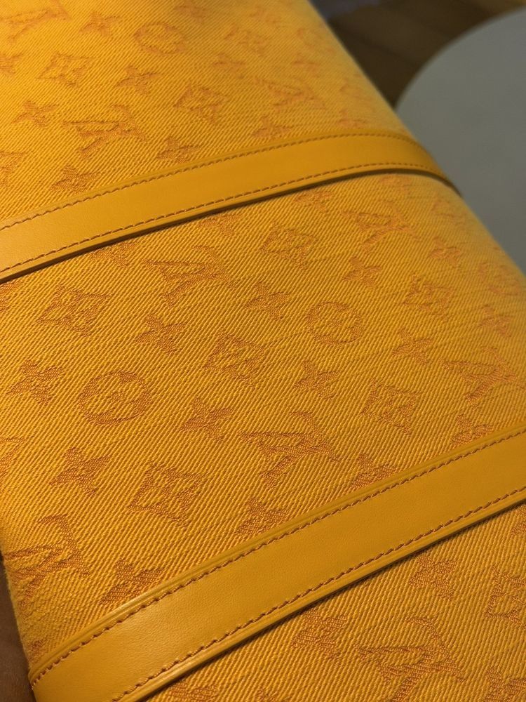 Louis Vuitton Denim Monogram Duffle Bag Keepall 50 Size ONE SIZE - 12 Thumbnail