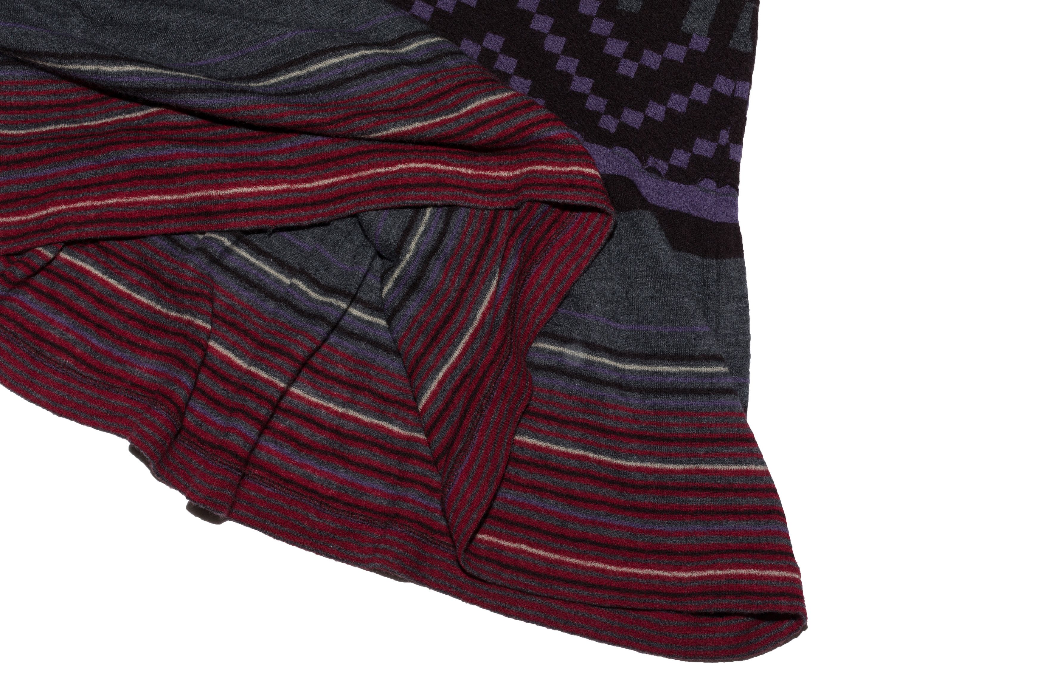 Issey Miyake 3D Wool Banded Tunic Robe Dress Size M / US 6-8 / IT 42-44 - 6 Thumbnail