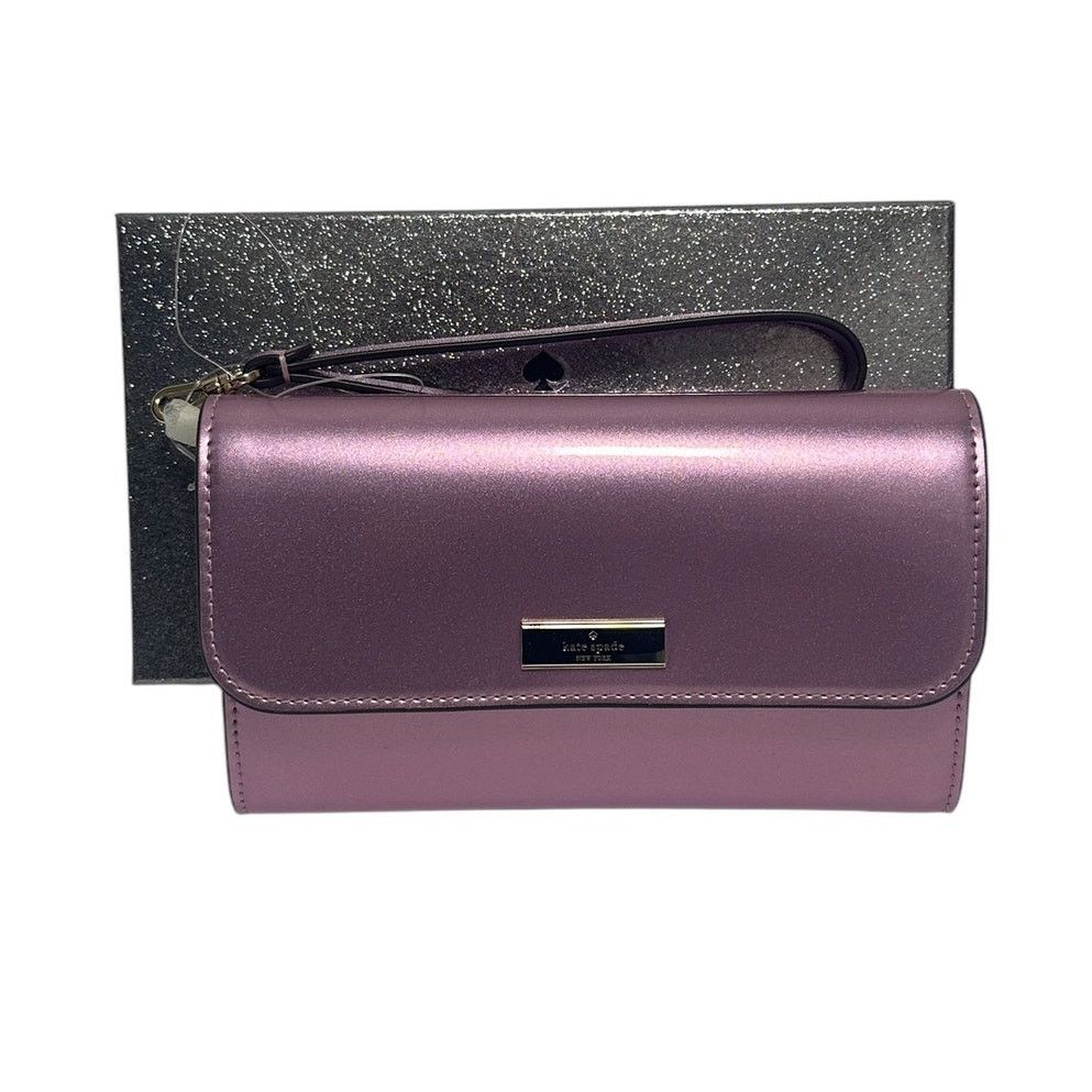 Kate Spade Kate Spade Kenzie Boxed Medium Flap Wristlet in Quartz Pink Size ONE SIZE - 1 Thumbnail