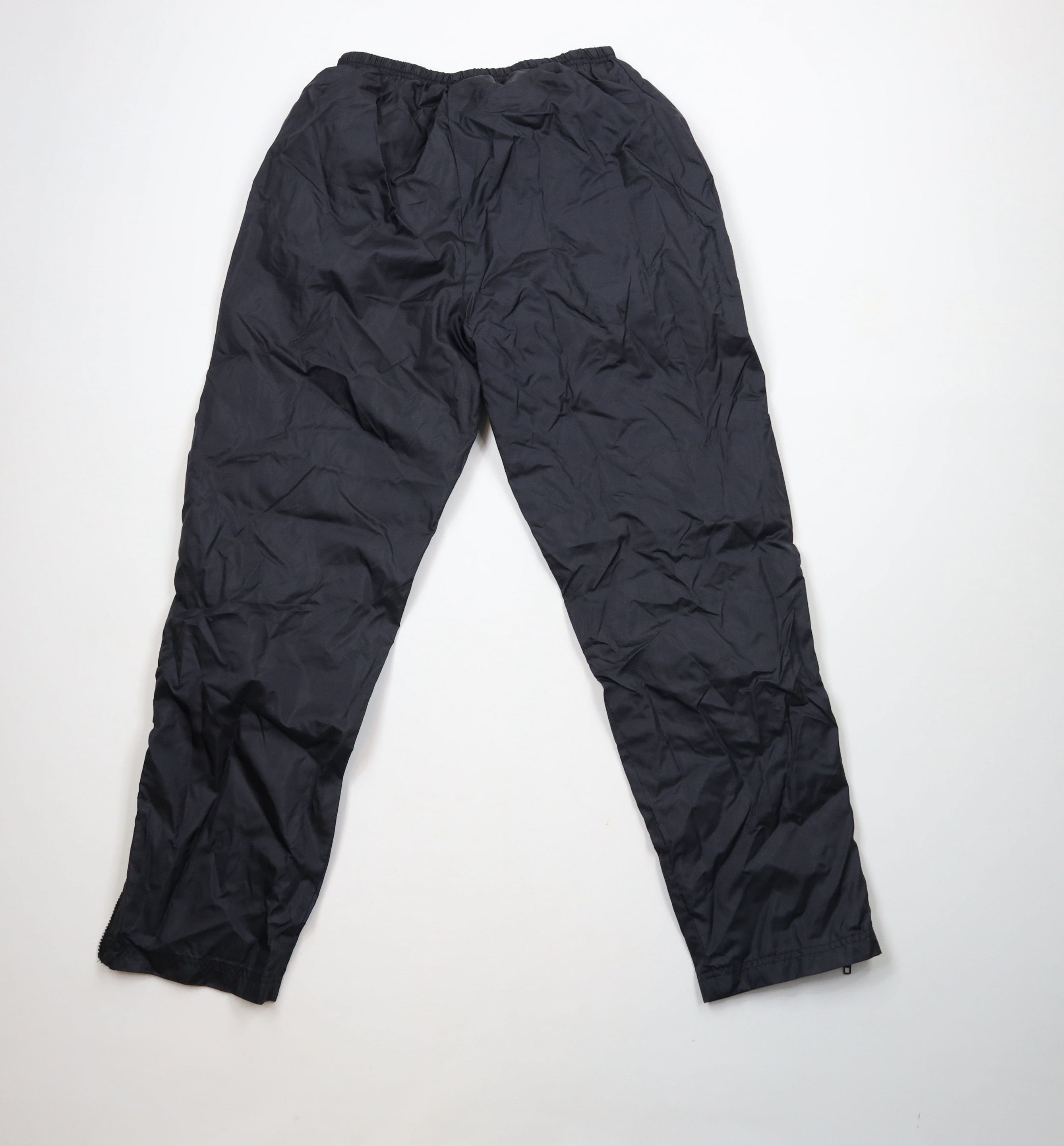 Reebok × Vintage Vintage 90s Reebok Logo Lined Nylon Windbreaker Pants Black Size US 36 / EU 52 - 10 Thumbnail