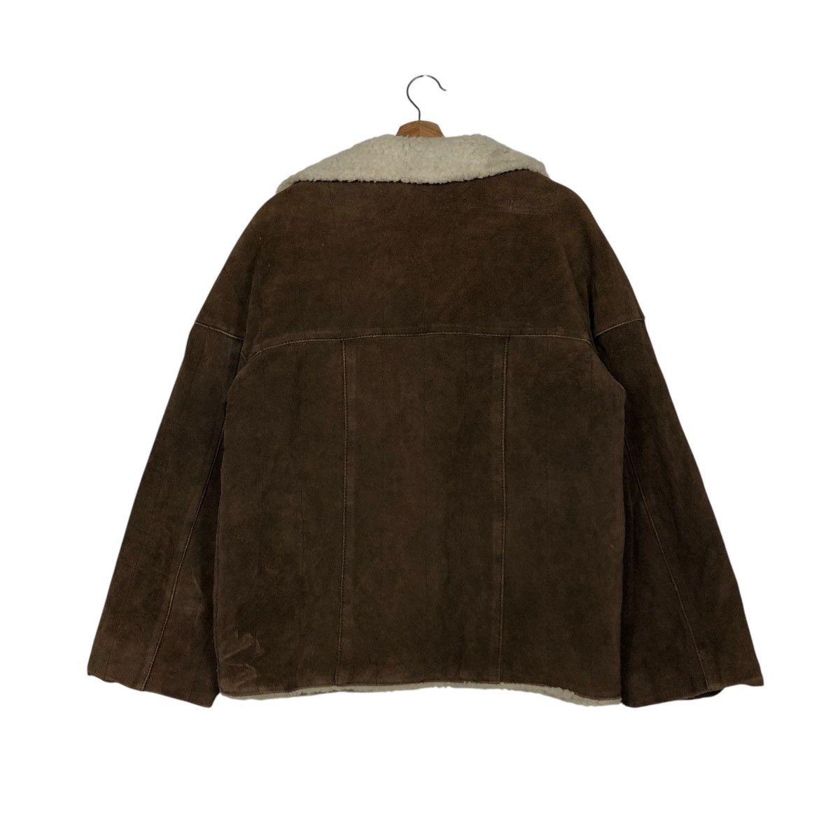 Japanese Brand VINTAGE BIKER LEATHER JACKET SHEARLING UNBRAND ISSEY MIYAKE Size US M / EU 48-50 / 2 - 10 Thumbnail