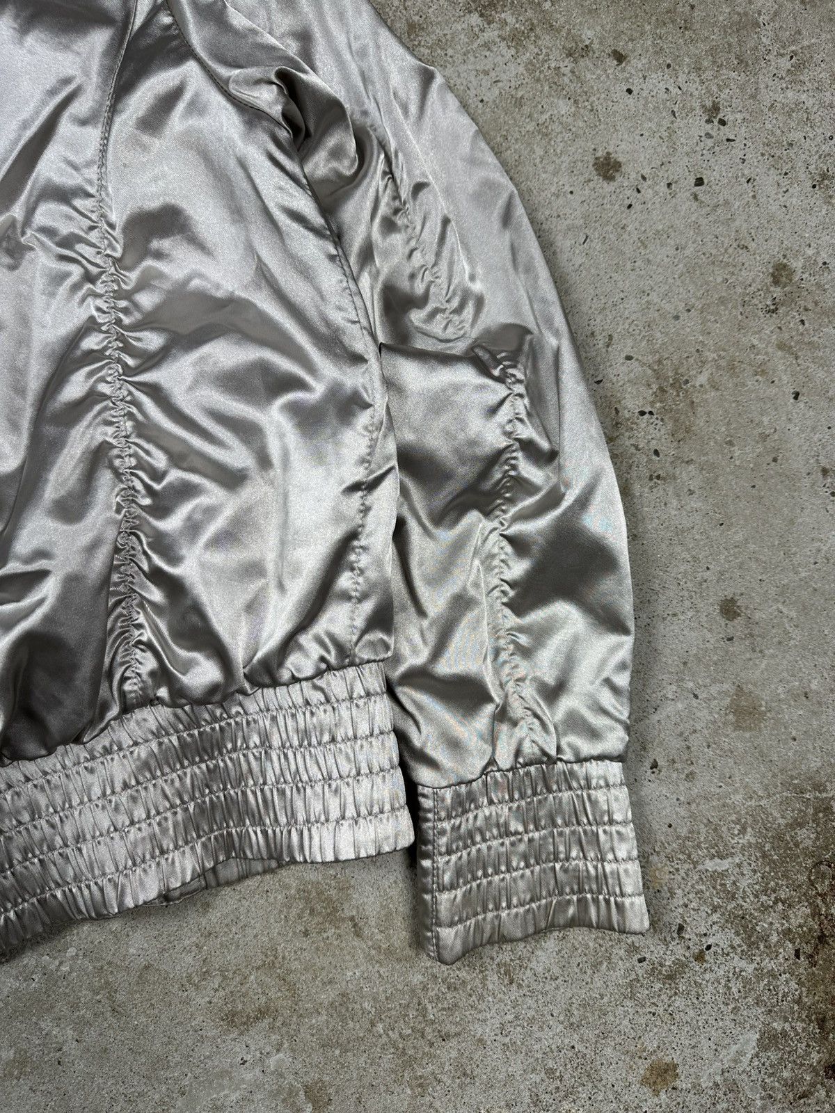If Six Was Nine × Japanese Brand × Le Grande Bleu (L.G.B.) Vintage Y2K Faux Fur Silver Light Track Bomber Jacket Size US S / EU 44-46 / 1 - 10 Thumbnail