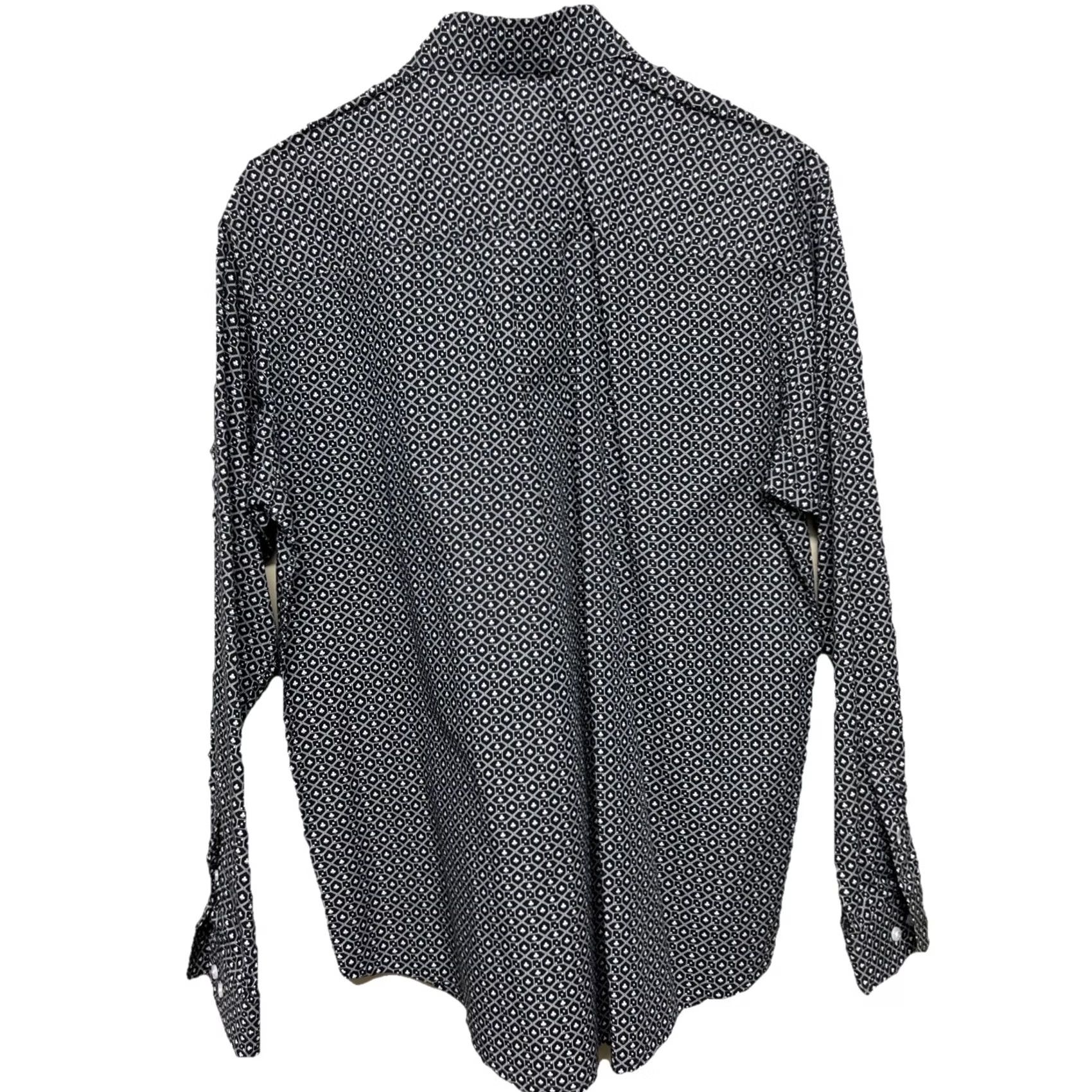 Vintage CINCH Western Snap Shirt Men S Black Geometric Pearl Snap Cowboy Shirt Size US S / EU 44-46 / 1 - 6 Thumbnail