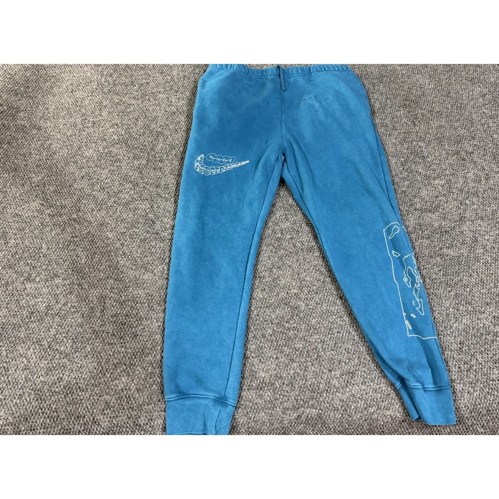 Nike Nike Sweatpants Mens XL Blue Fleece Joggers Just Do It Graphic Athletic Pants Sportswear Size US 36 / EU 52 - 2 Thumbnail