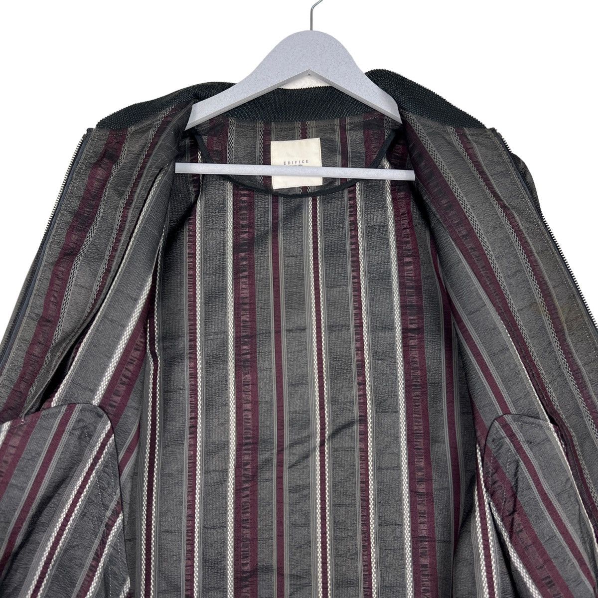 Edifice Japan 🔥 EDIFICE DEPUIS JAPAN STRIPE BLOUSON JACKET Size US S / EU 44-46 / 1 - 13 Thumbnail