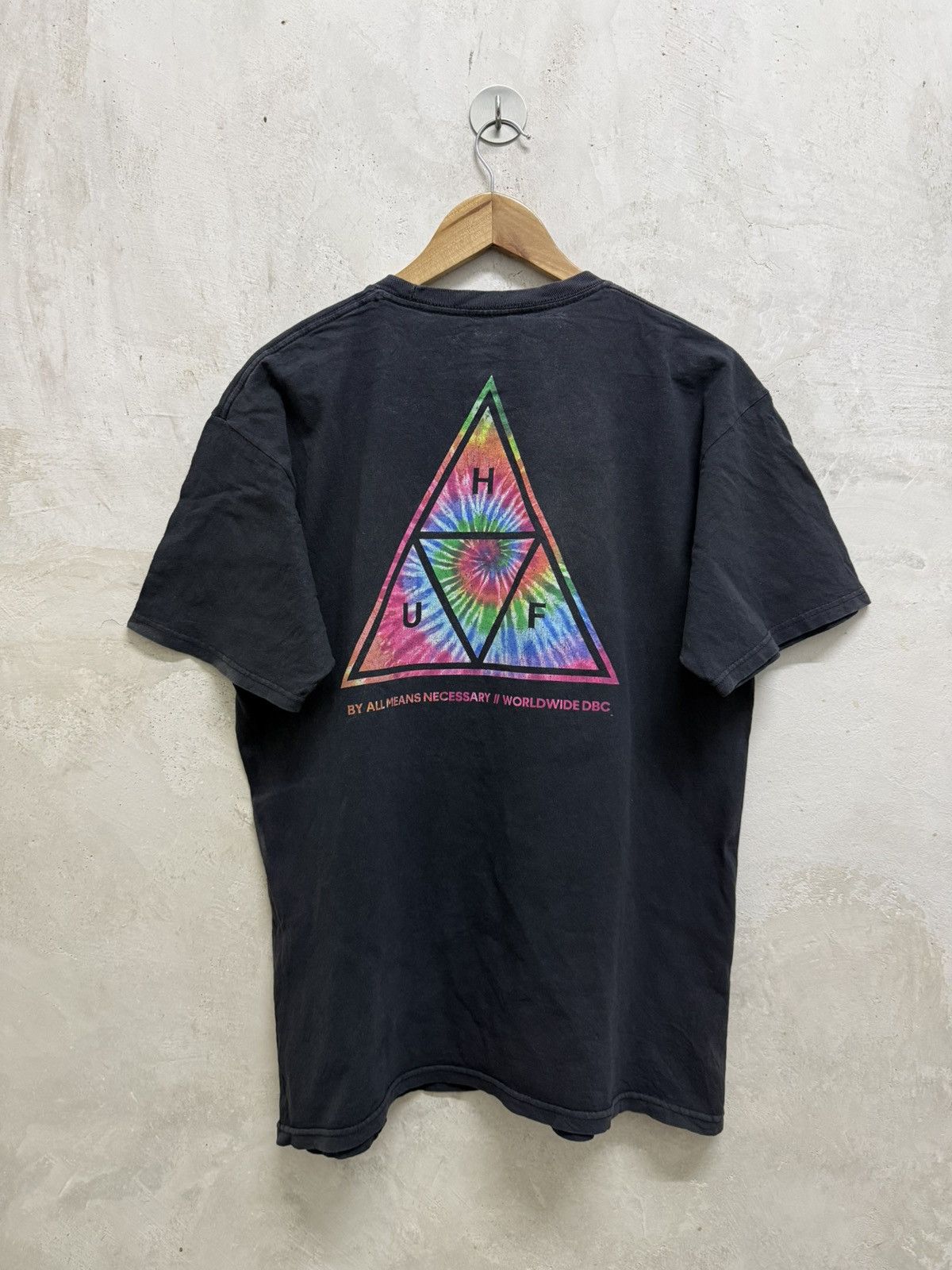 Huf 2000s Distressed Huf Skate Tees Size US L / EU 52-54 / 3 - 1 Thumbnail