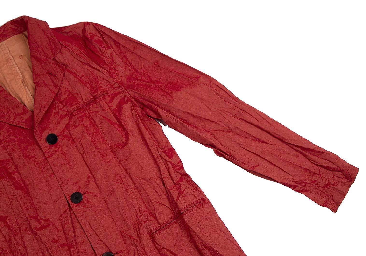 Jean Paul Gaultier Textured Cotton-Poly Notch Lapel Jacket in Red, 48 Size Size US M / EU 48-50 / 2 - 8 Thumbnail