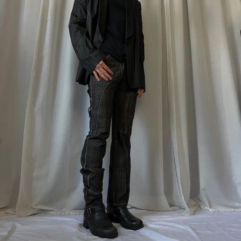 Jil Sander Jil Sander Contrast Stitch Carpenter Raw Denim Pants - AW07 Size US 28 / EU 44 - 2 Thumbnail