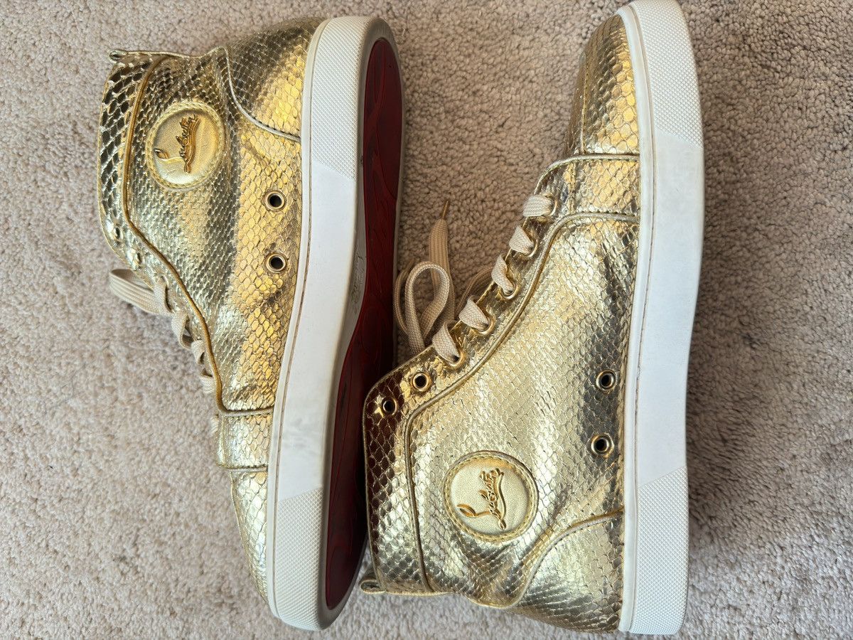 Christian Louboutin Christian Louboutin mens Gold skin shoes 43 US10 Size US 10 / EU 43 - 2 Thumbnail