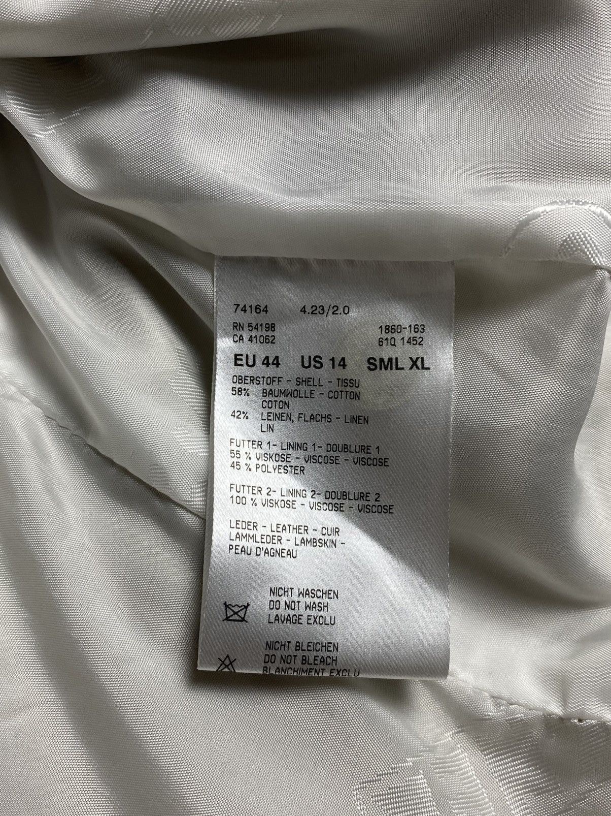 Bogner Bogner Beige Linen Cotton Tailored Blazer EU44 XL luxury Size XL / US 12-14 / IT 48-50 - 20 Thumbnail