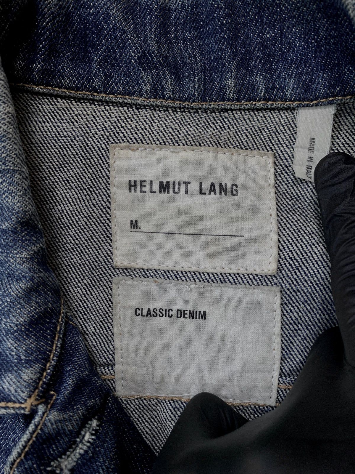 Helmut Lang 2000s Indigo Washed Denim Trucker Jacket Size US S / EU 44-46 / 1 - 7 Thumbnail