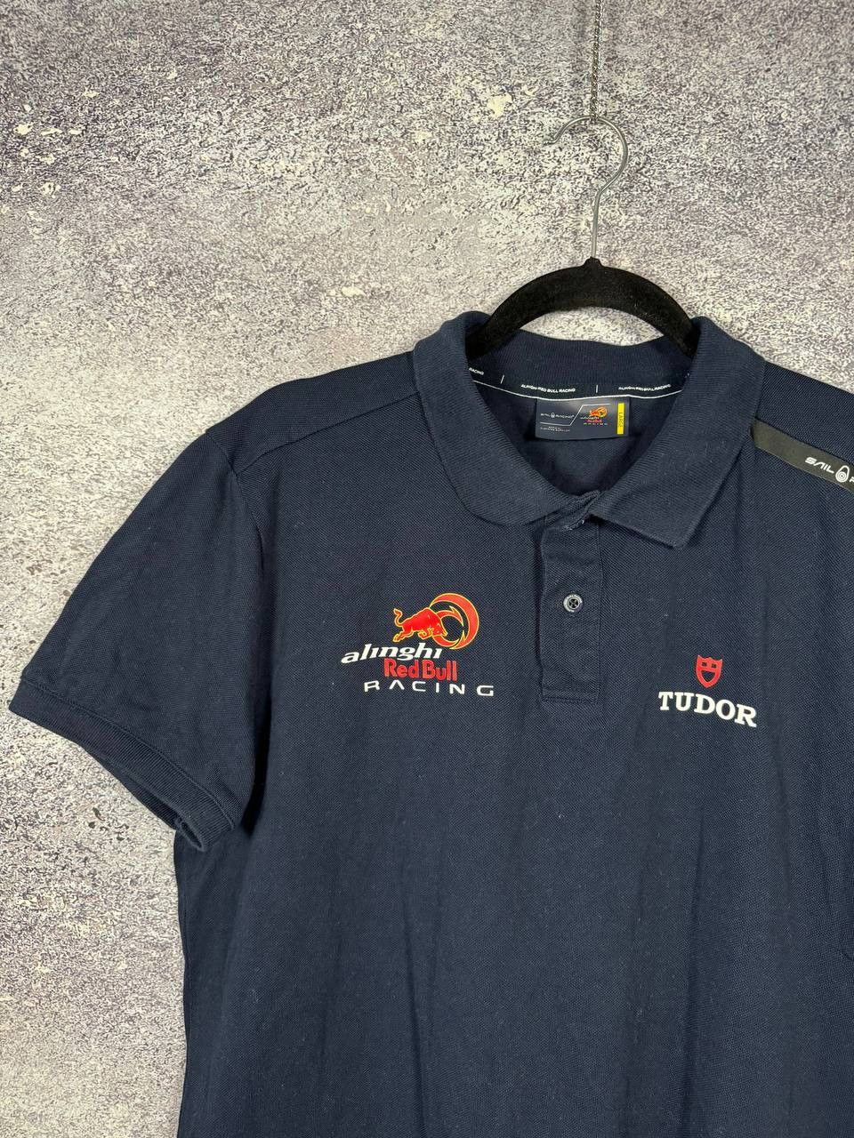 Formula 1 × Red Bull Sail Racing ARBR Polo Red Bull Blue Tee Men's F-1 Large Size US L / EU 52-54 / 3 - 4 Thumbnail