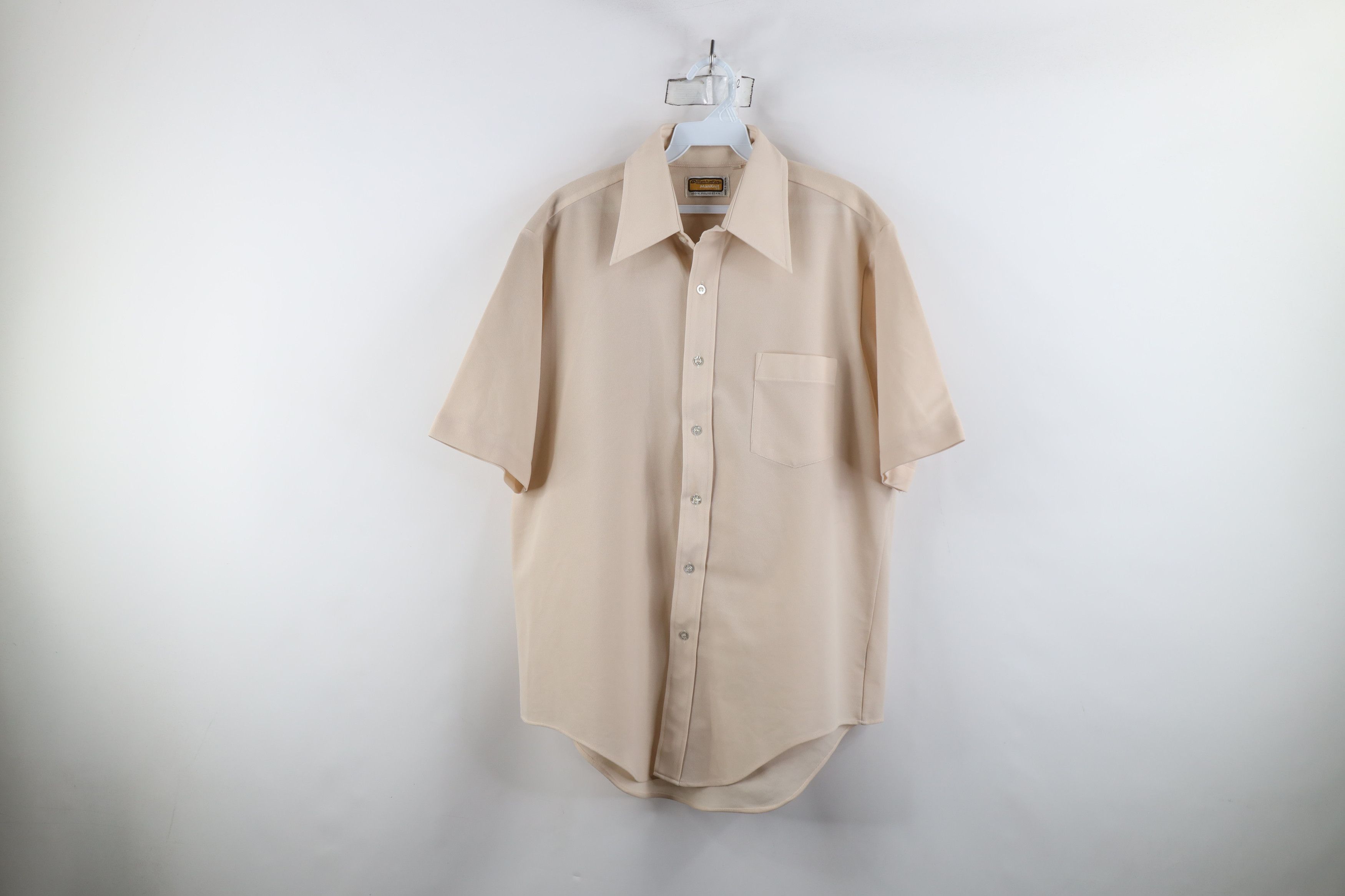 Vintage Vintage 70s Streetwear Short Sleeve Collared Button Shirt Size US M / EU 48-50 / 2 - 1 Thumbnail