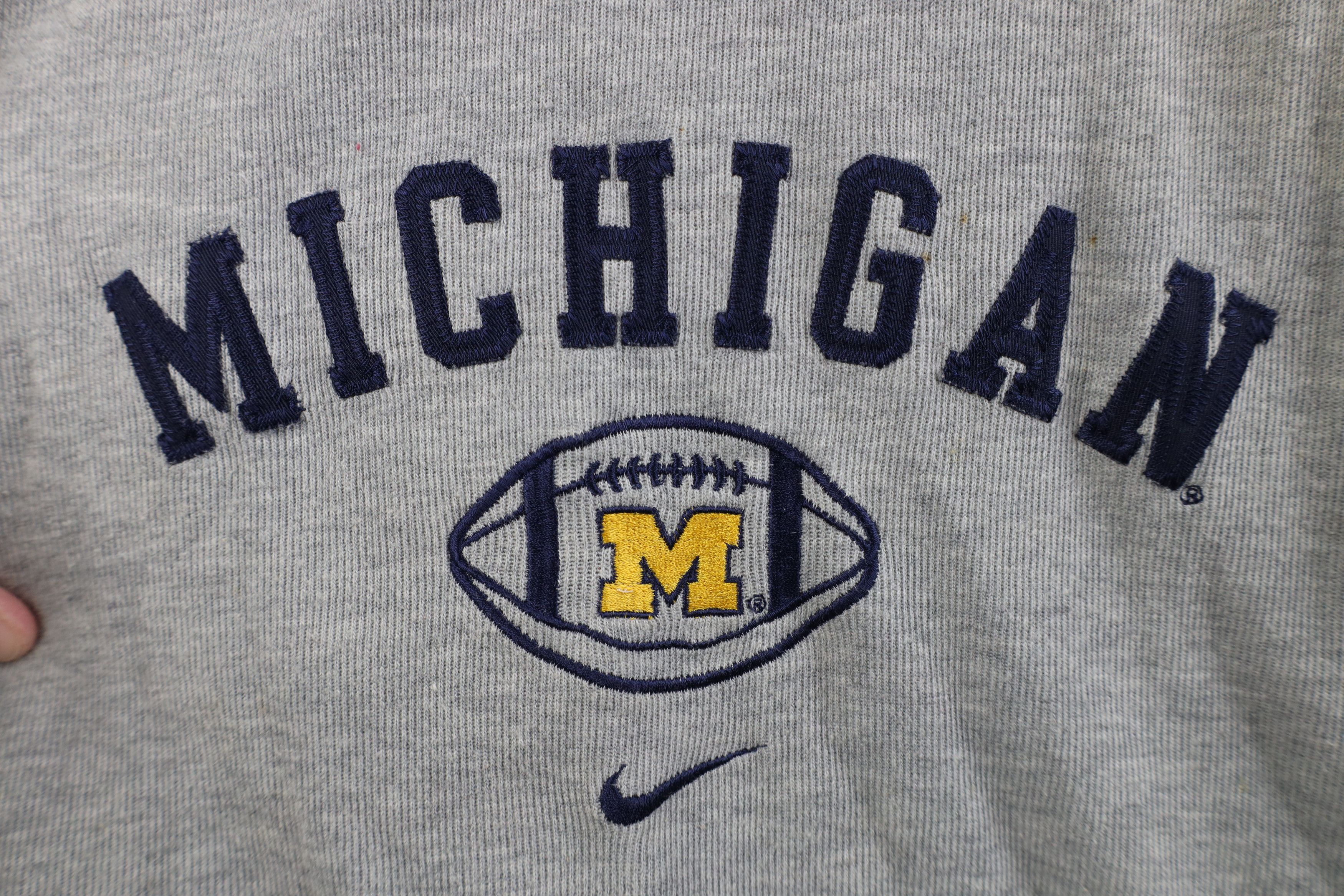 Nike Vintage Nike University of Michigan Football T-Shirt Gray Size US XL / EU 56 / 4 - 4 Thumbnail