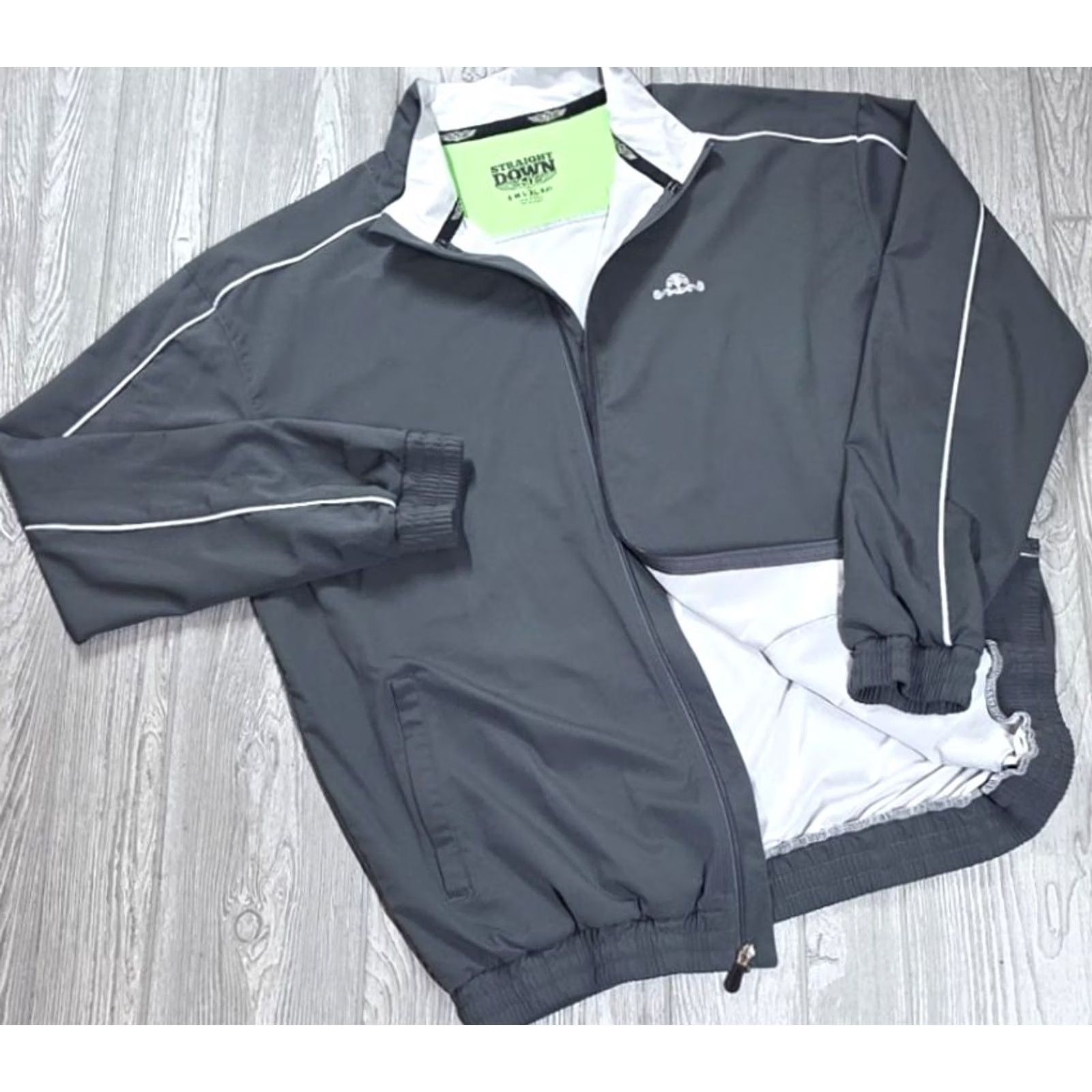 Vintage Straight Down Gray Full Zip Performance Jacket Men's XL-Daniel Island Club Golf Jacket Size US XL / EU 56 / 4 - 2 Thumbnail