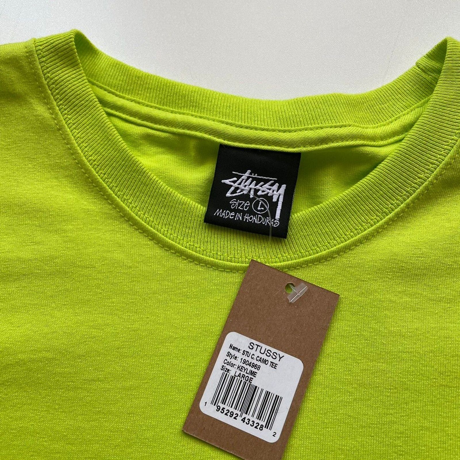Stussy Stussy Stu C Camo Graphic T Shirt Men's Large KeyLime Rare Size US L / EU 52-54 / 3 - 7 Thumbnail
