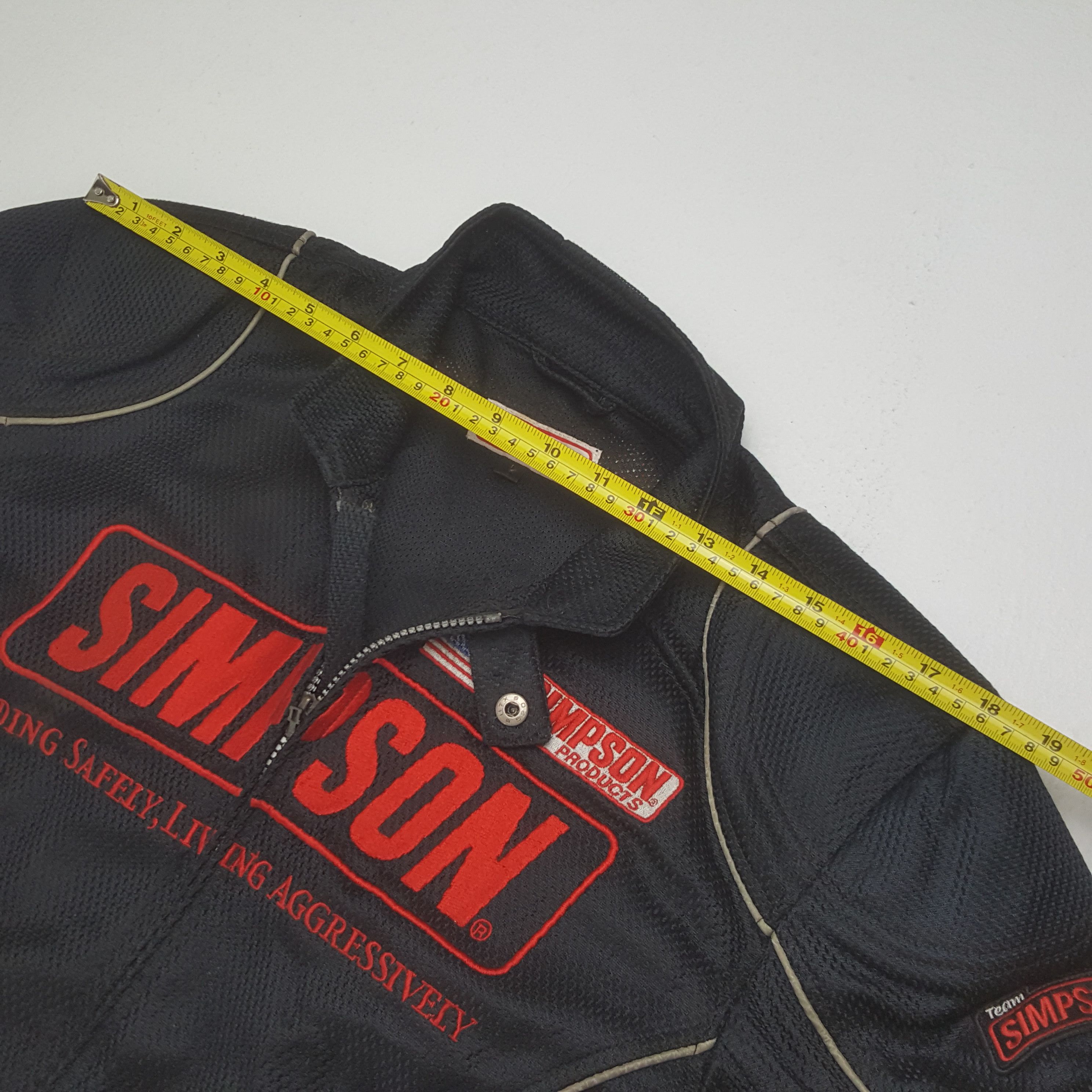 The Simpsons Vintage Simpson Racing Bikers Jacket C323N8 Size US S / EU 44-46 / 1 - 7 Thumbnail