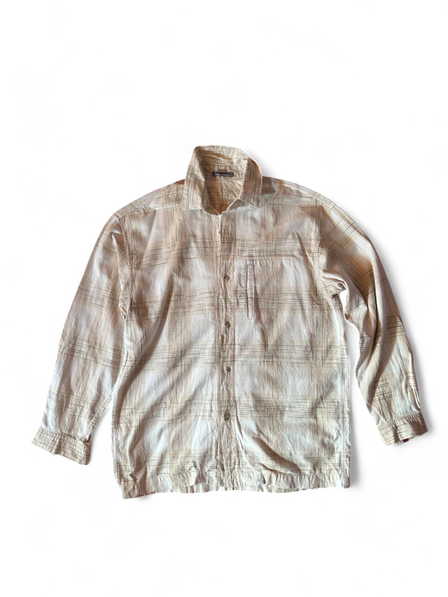 Issey Miyake 90s Issey Miyake Men’s Plaid Shirt Size US S / EU 44-46 / 1 - 10 Thumbnail