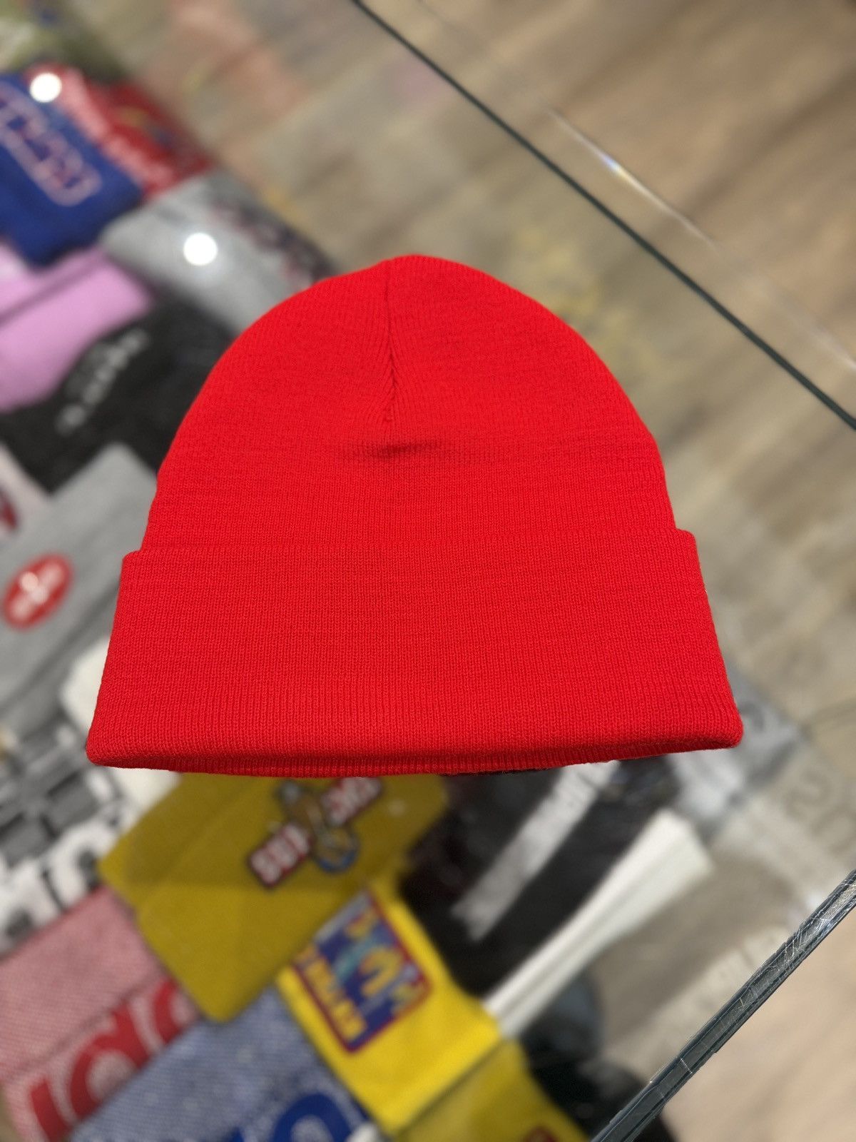 Chrome Hearts Chrome Hearts Logo Beanie Red Size ONE SIZE - 2 Thumbnail