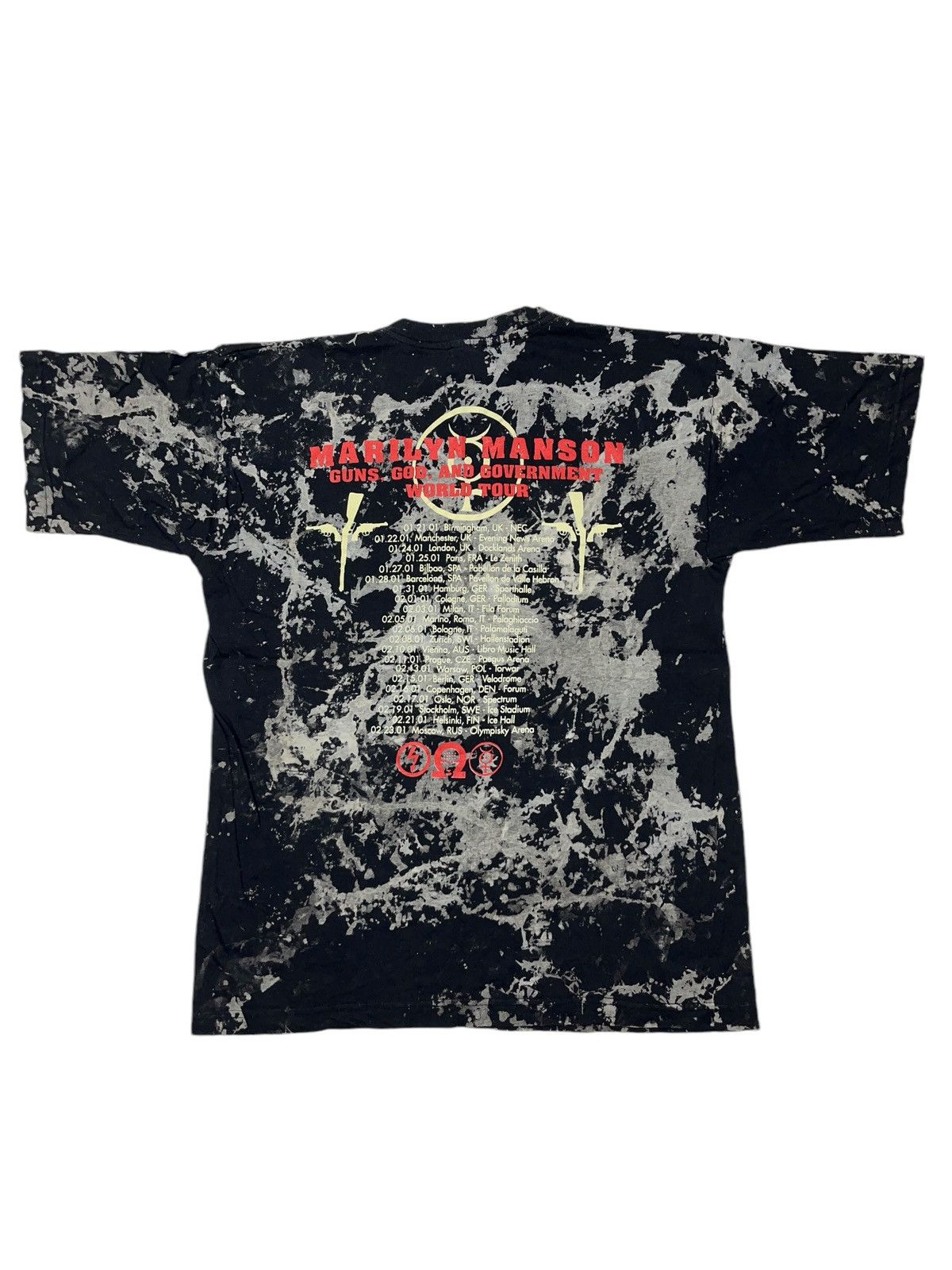 Band Tees × Marilyn Manson × Vintage Vintage 2001 Marilyn Manson Guns God and Government Tour Tee Size US XL / EU 56 / 4 - 2 Thumbnail